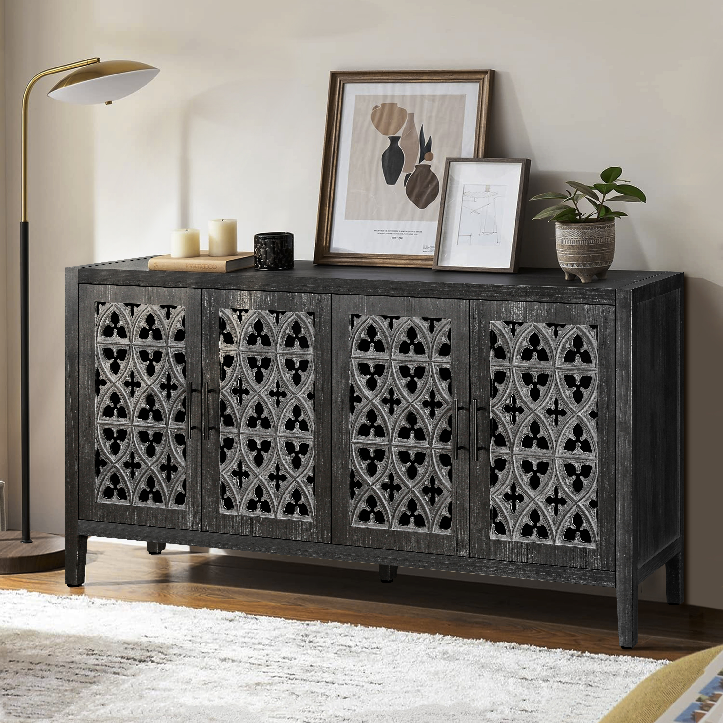 Four Door TV Stand, picture 4 of 5