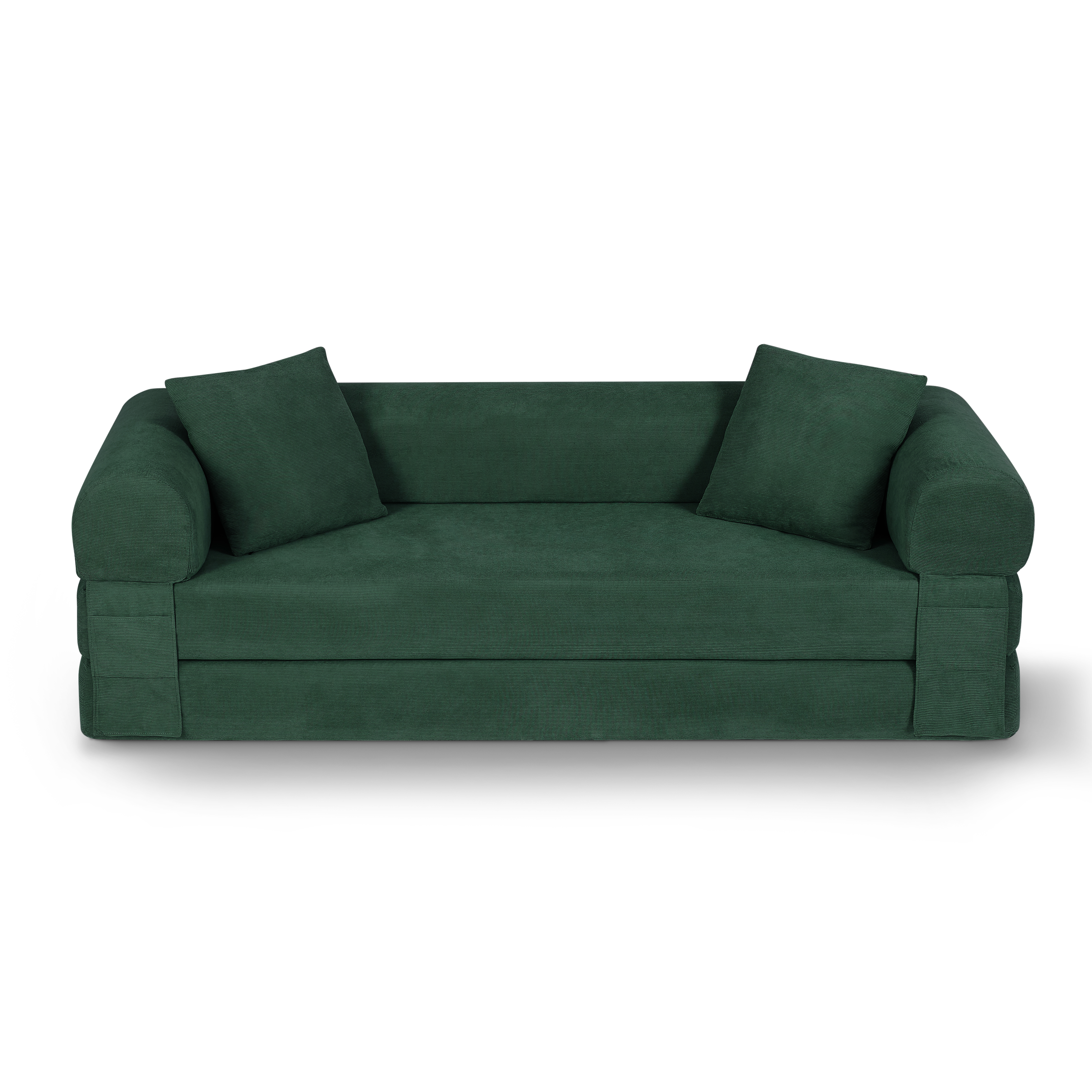 Convertible Sofa Bed Couch,80 Inch Boneless Couches For Living Room,Folding Sleeper Sofa Bed Queen With Storage,Corduroy Flod Out Couch Compressed Couch In A Box