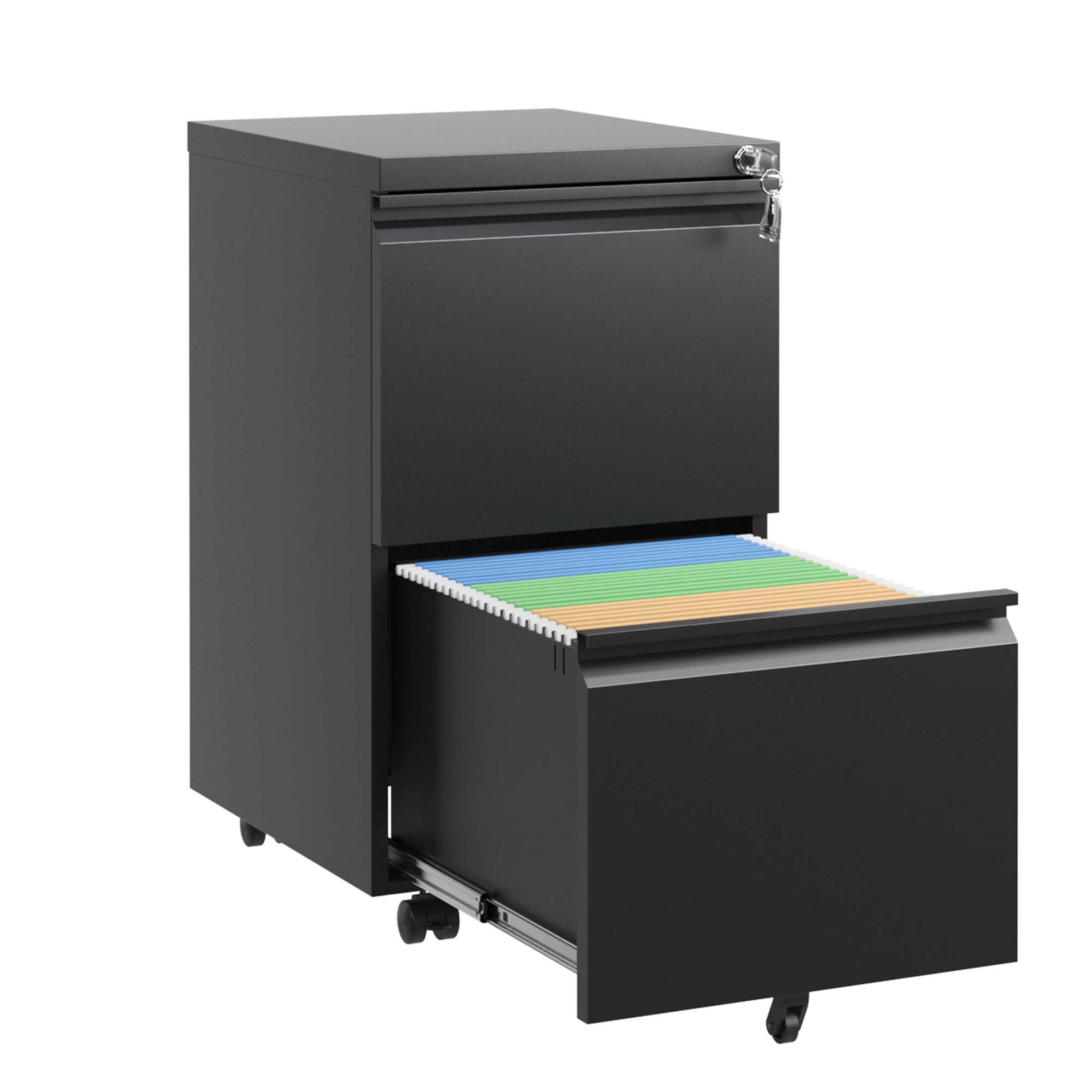 2 Drawer Mobile File Cabinet, picture 2 of 4