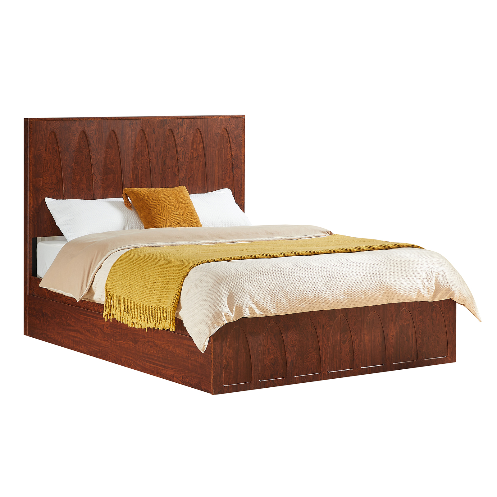 Queen Wood Platform Bed