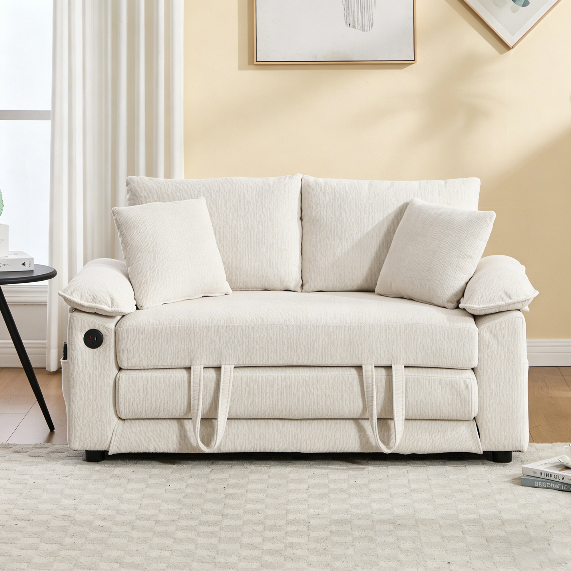 Chenille Convertible Futon Sofa Bed