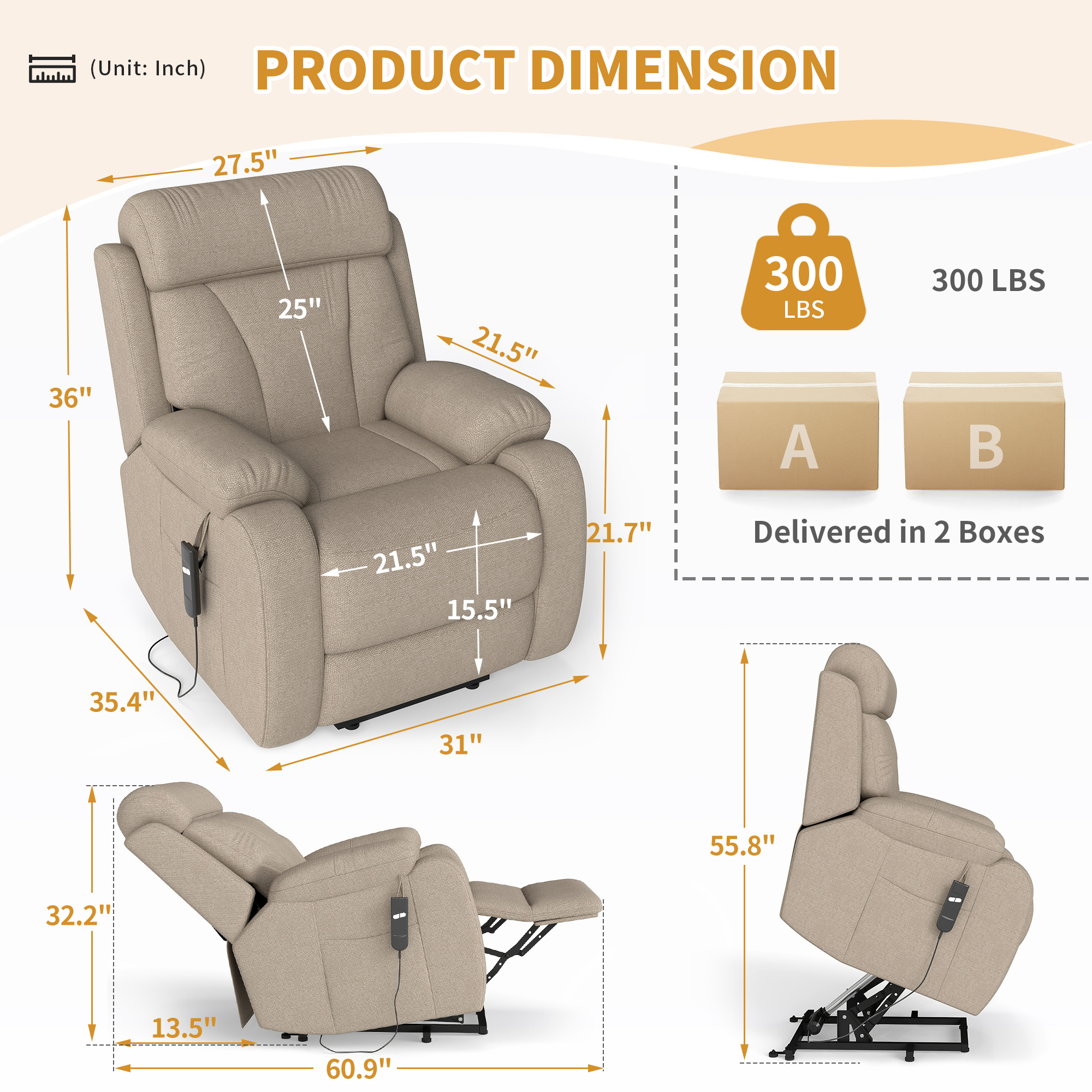Power Lift Recliner for Elderly — photo 4