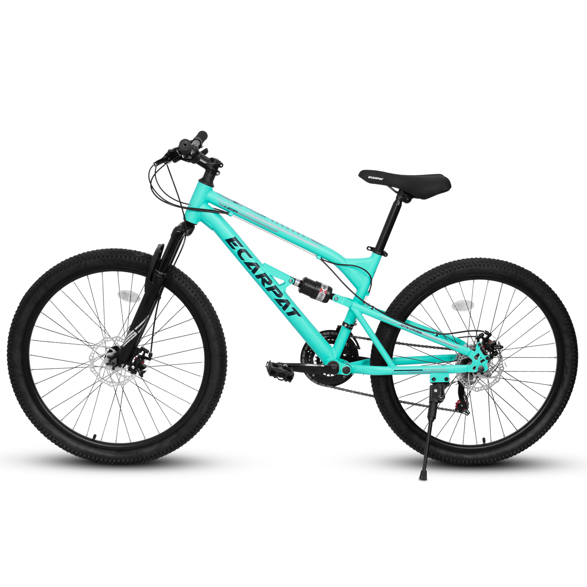 A26207 26 Inch Steel Frame Shock Fork Plus Shock Absorber 21-speed Unisex Mountain Bike - View 4