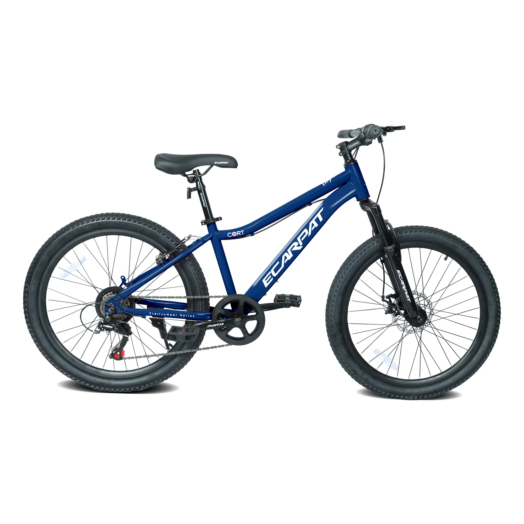 24 Inch Youth Mountain Bike With 7 Speeds & Front Suspension Durable Steel Frame, Alloy Rims & Disc Brakes For Boys And Girls In Multiple Colors