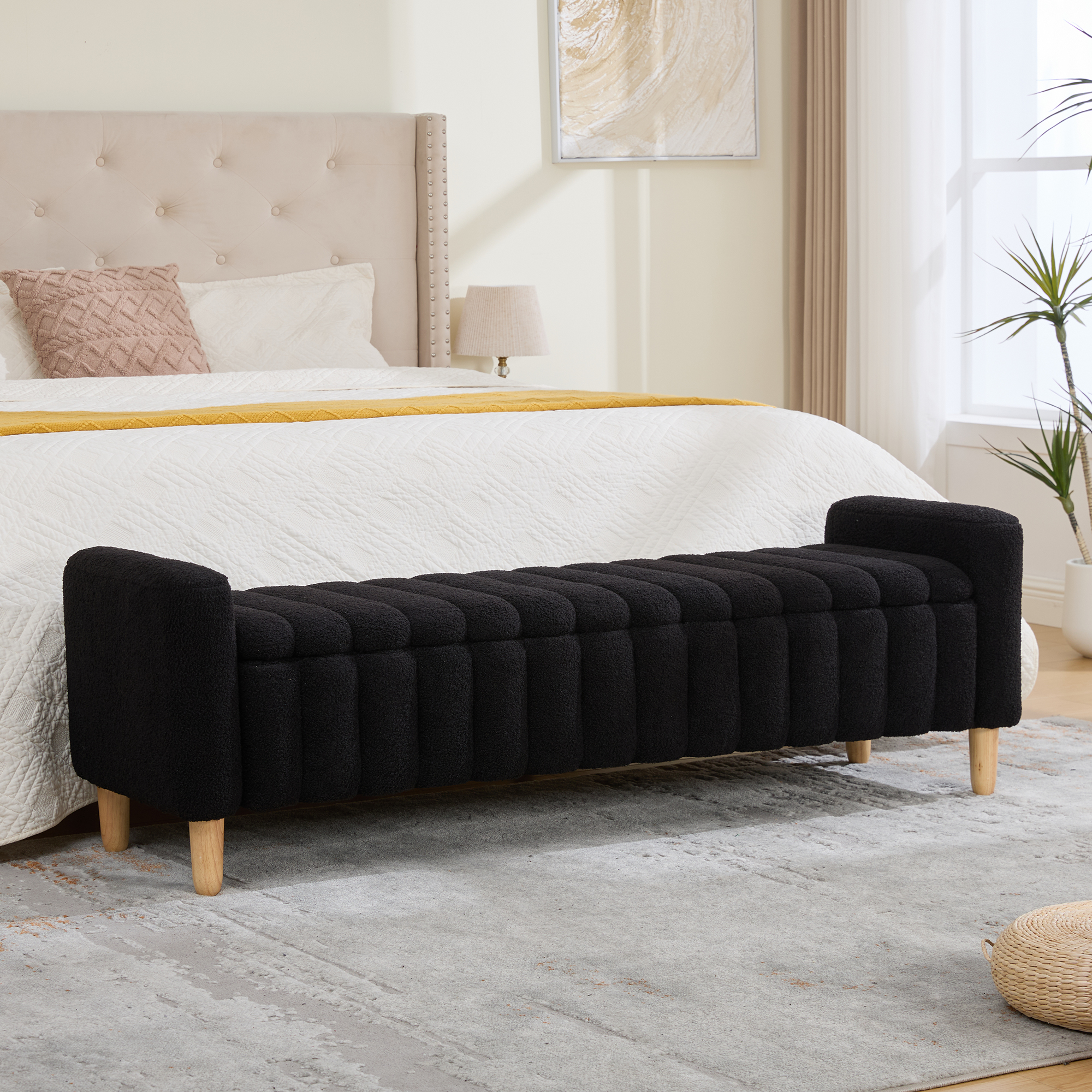 Upholstered Storage Bench, picture 3 of 4
