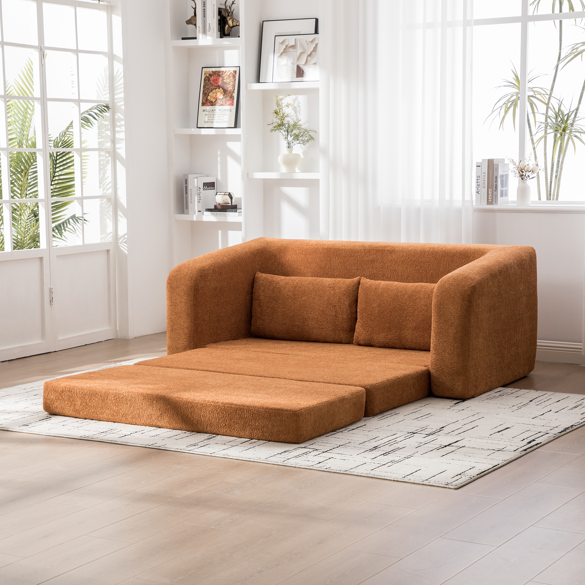 Convertible Chenille Sofa Bed, picture 2 of 4