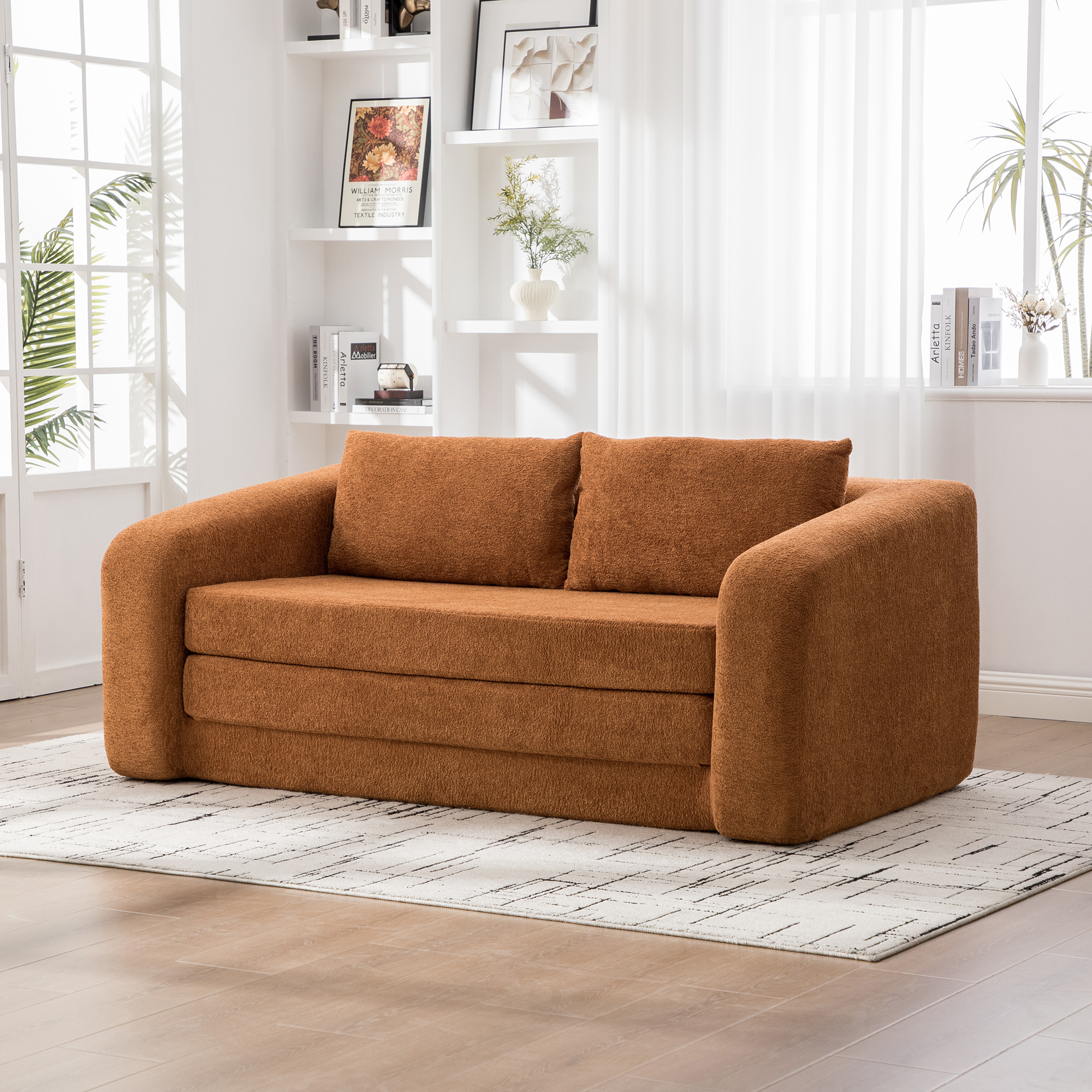 Convertible Chenille Sofa Bed, picture 4 of 4
