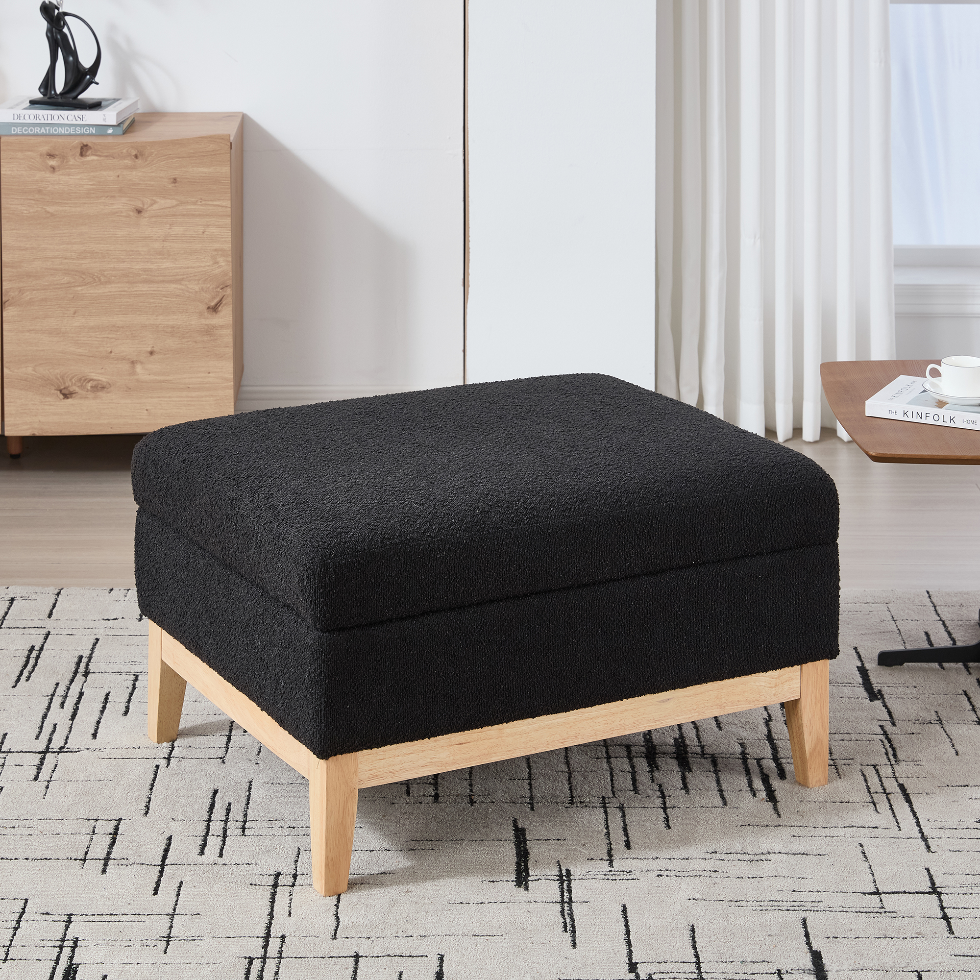Upholstered Storage Ottoman