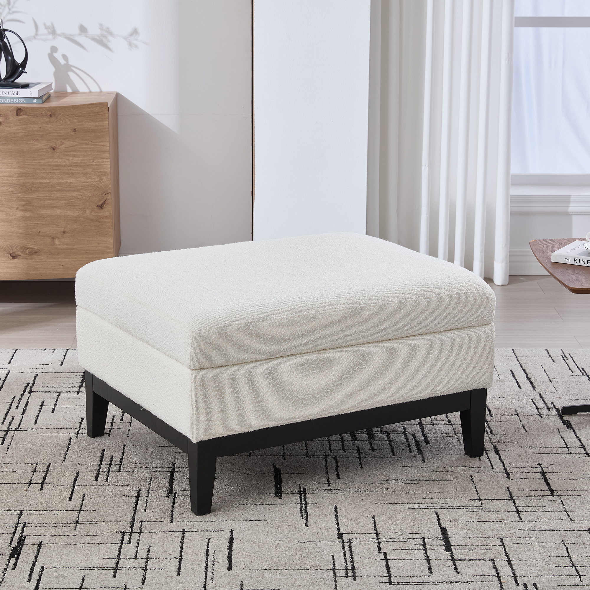 Upholstered Storage Ottoman