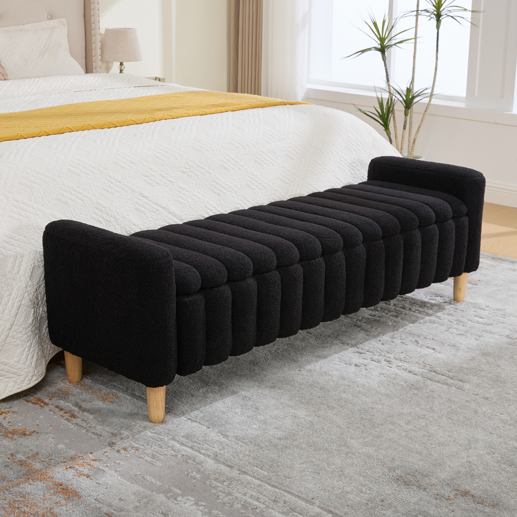 Upholstered Storage Bench, picture 2 of 4