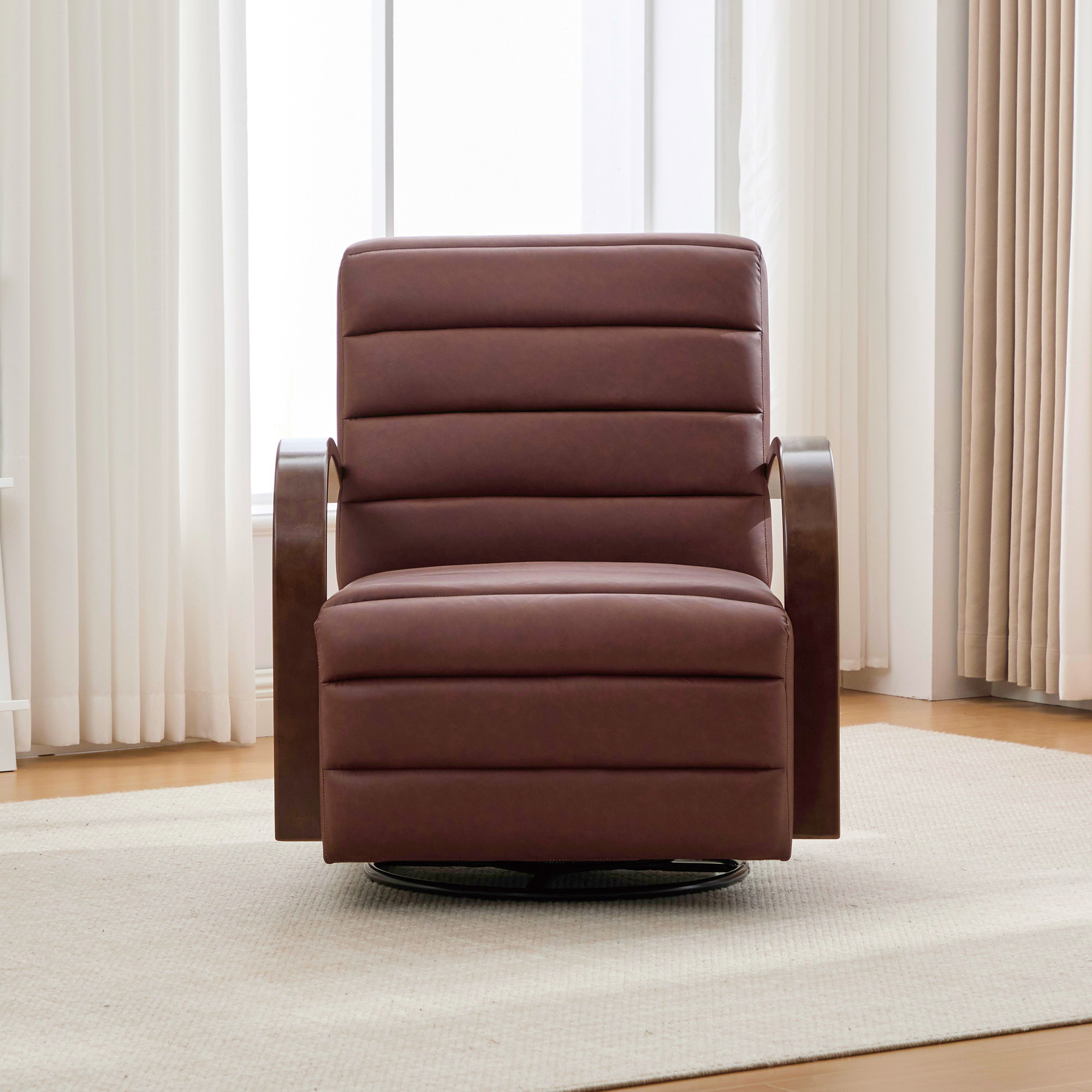 Swivel Upholstered Accent Chair
