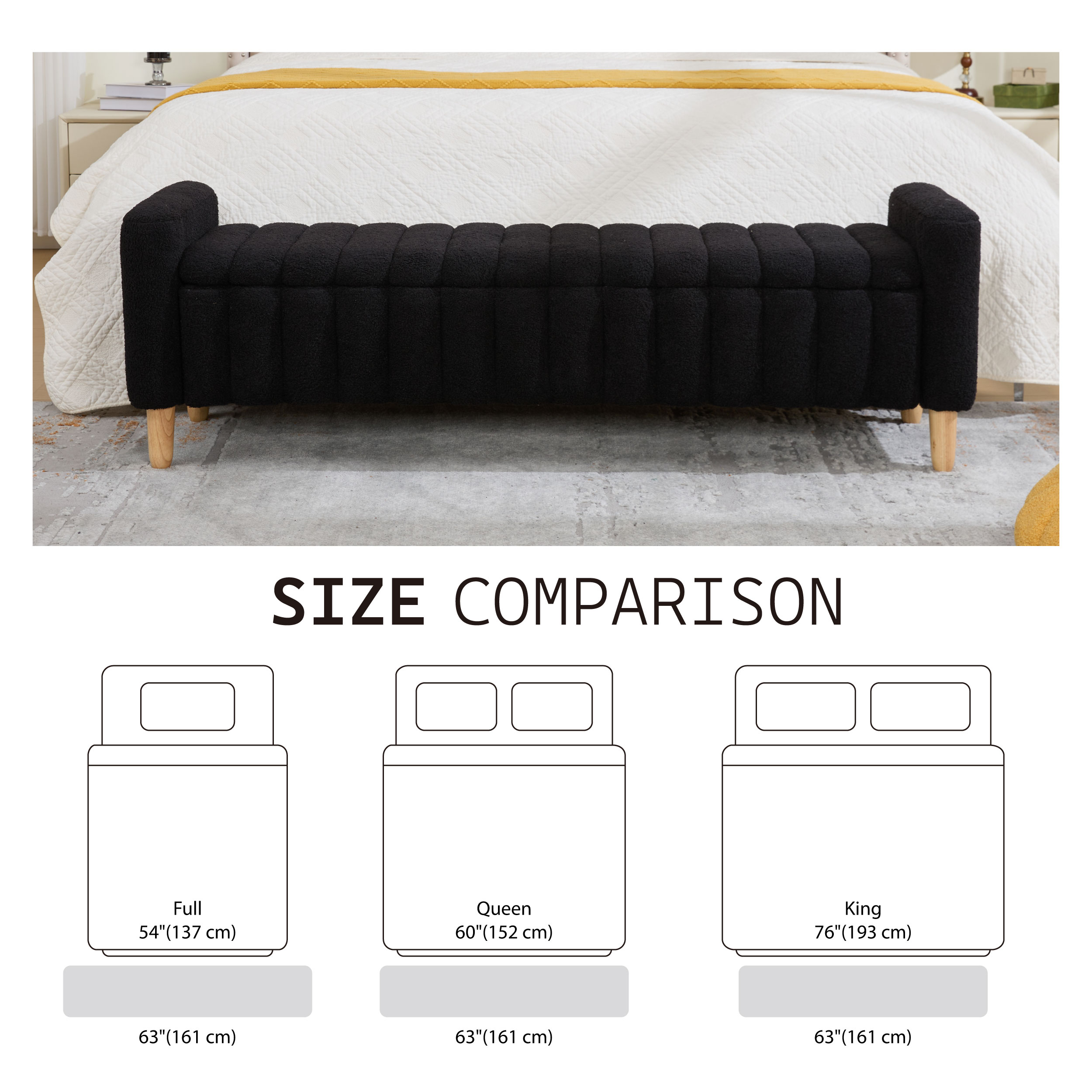 Upholstered Storage Bench, picture 4 of 4