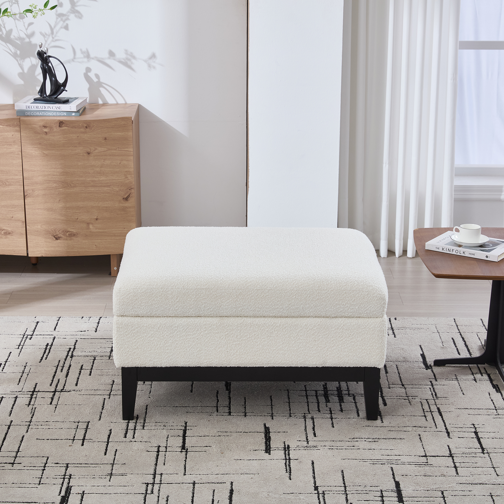 Upholstered Storage Ottoman, picture 3 of 5