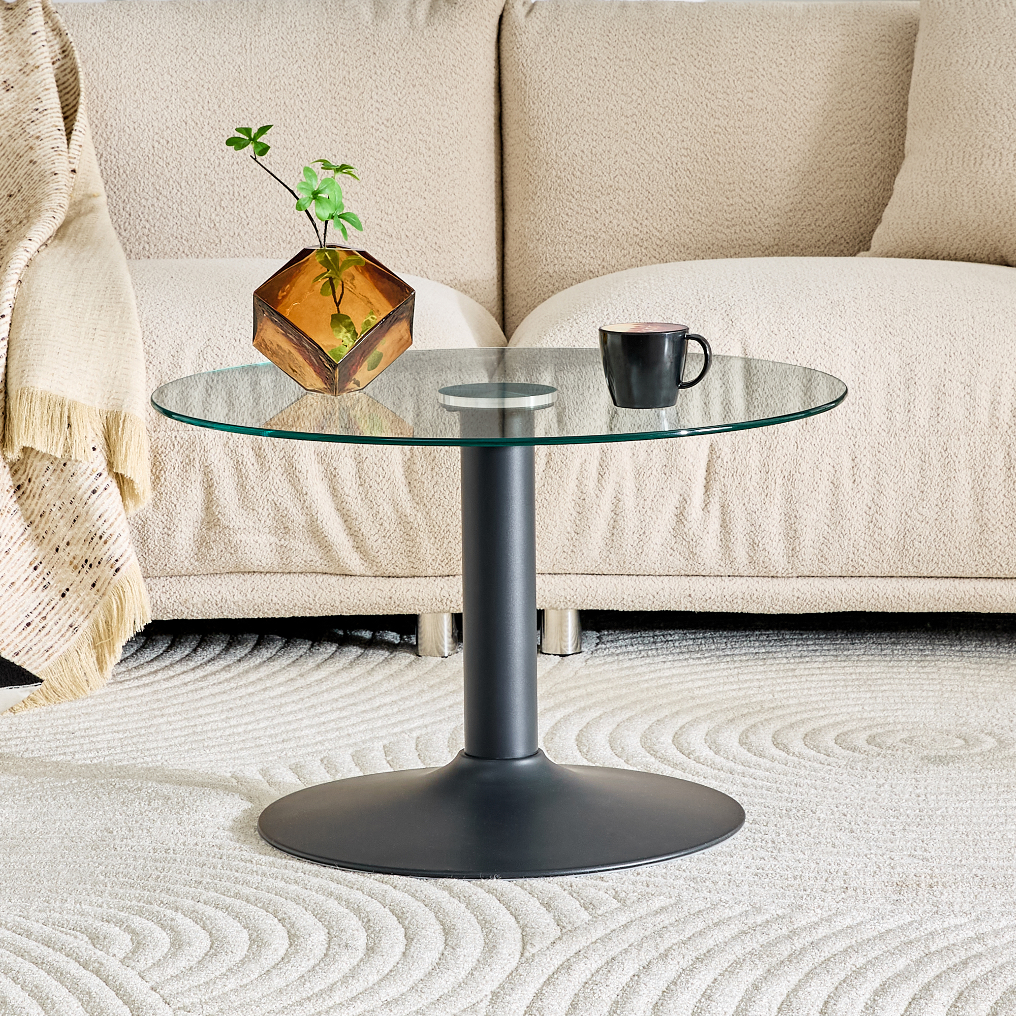 Round Glass Coffee Table, picture 2 of 4