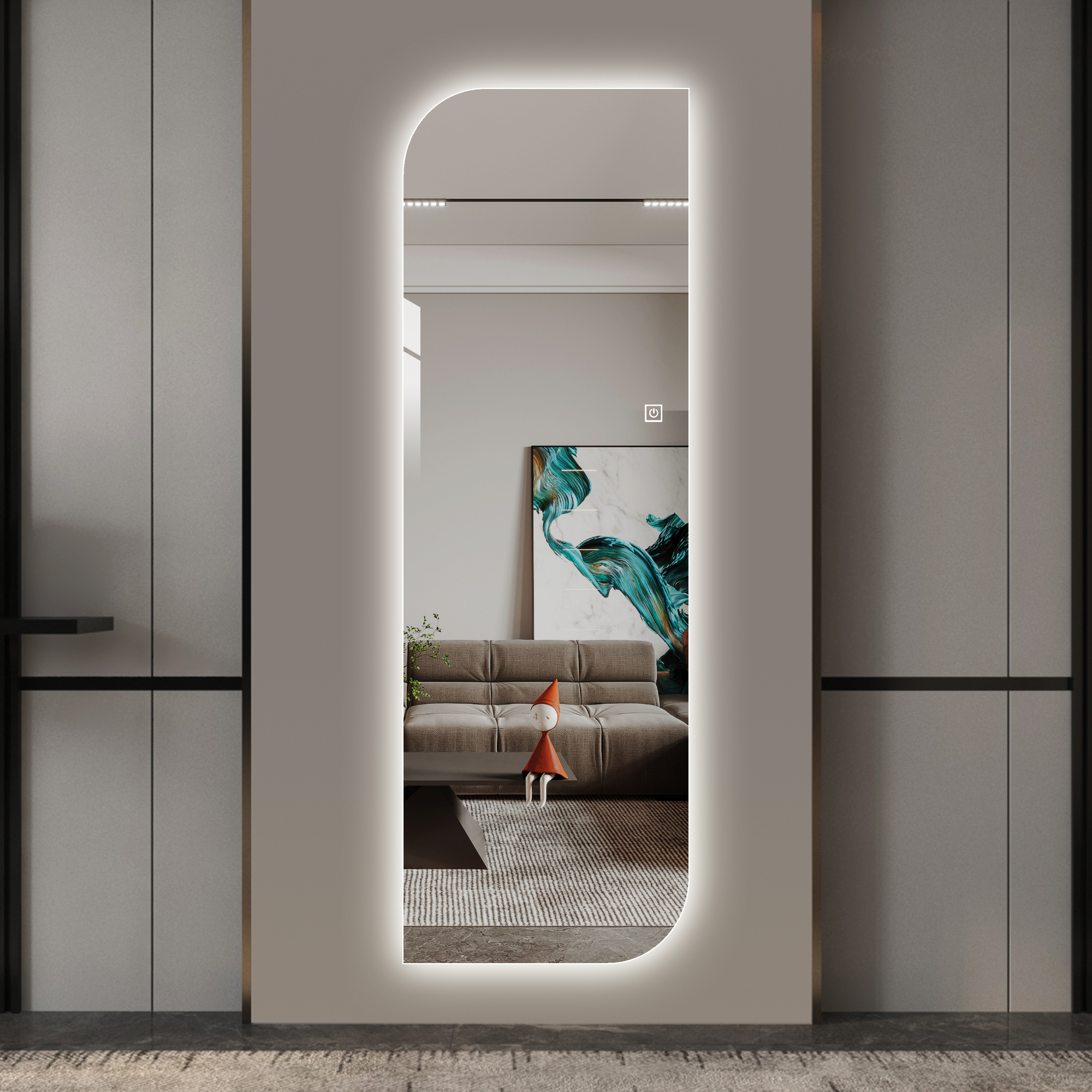 21 LED Full Length Wall Mirror