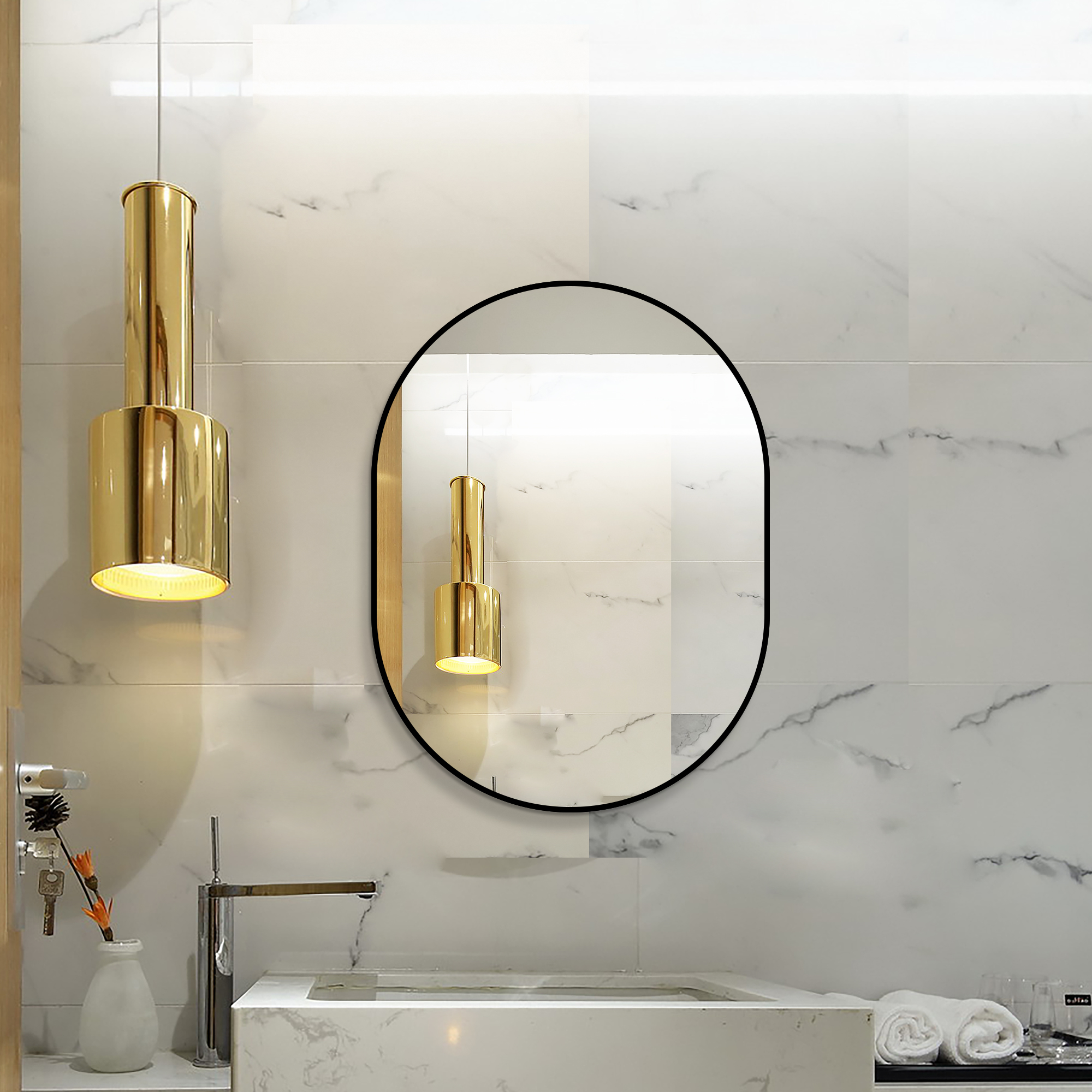 Capsule Bathroom Mirror