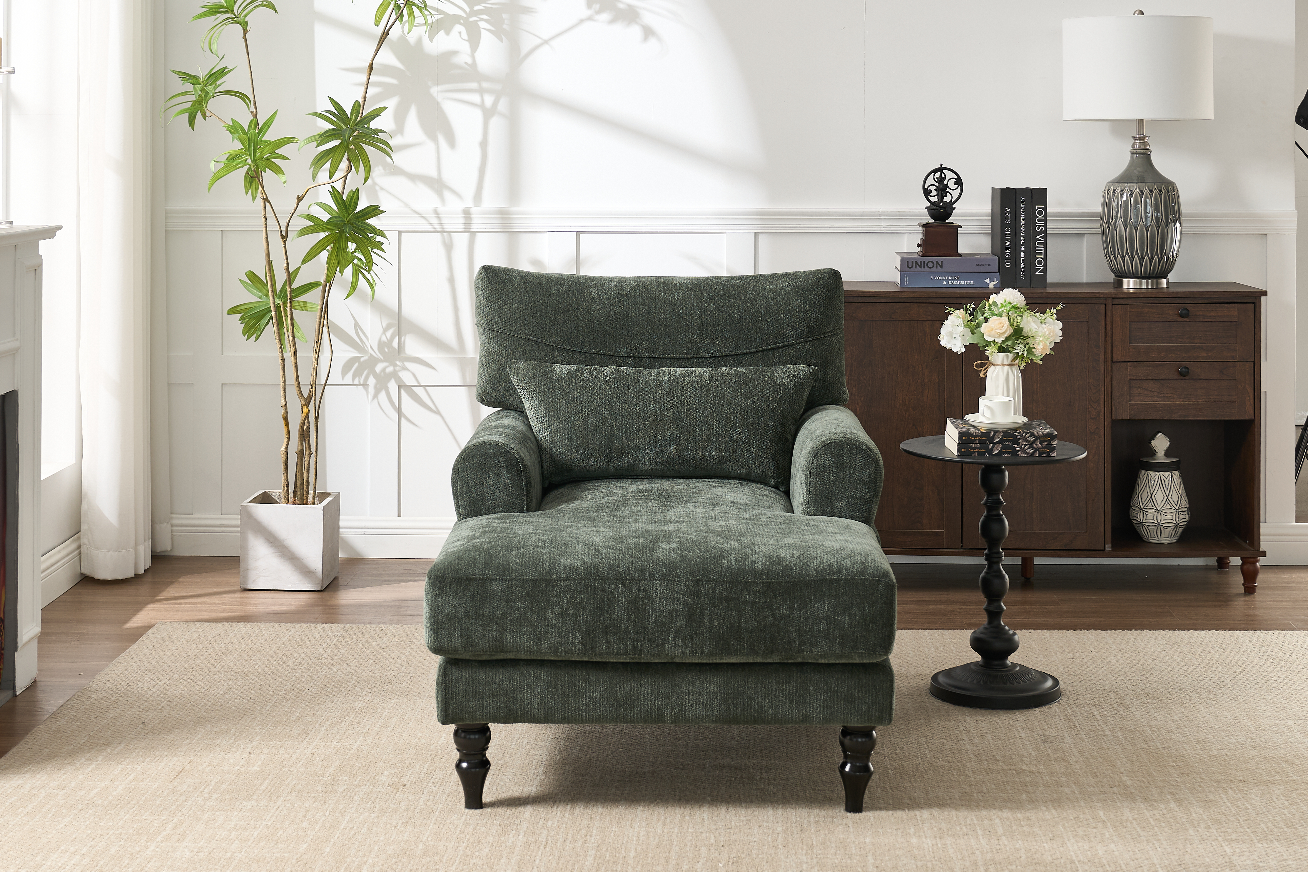 Upholstered Chaise Lounge, picture 3 of 4