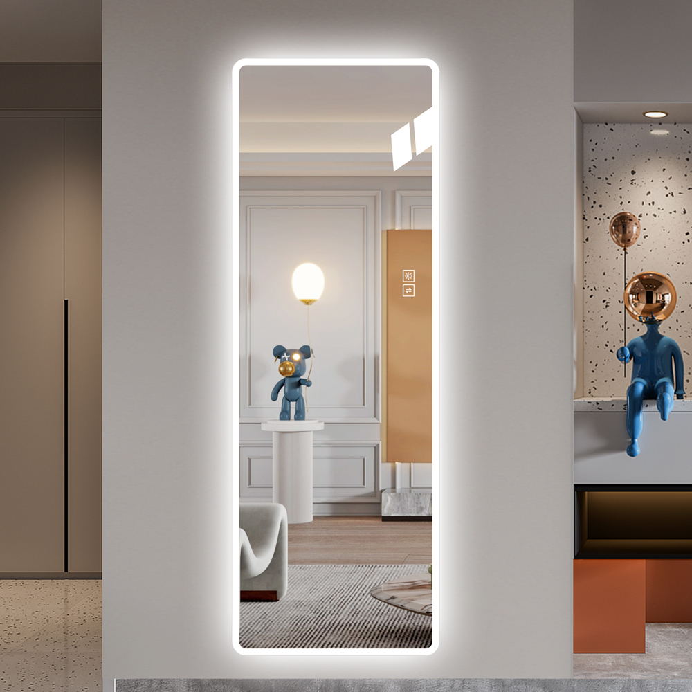 Full Length Mirror Lighted Vanity Body Mirror LED Mirror…