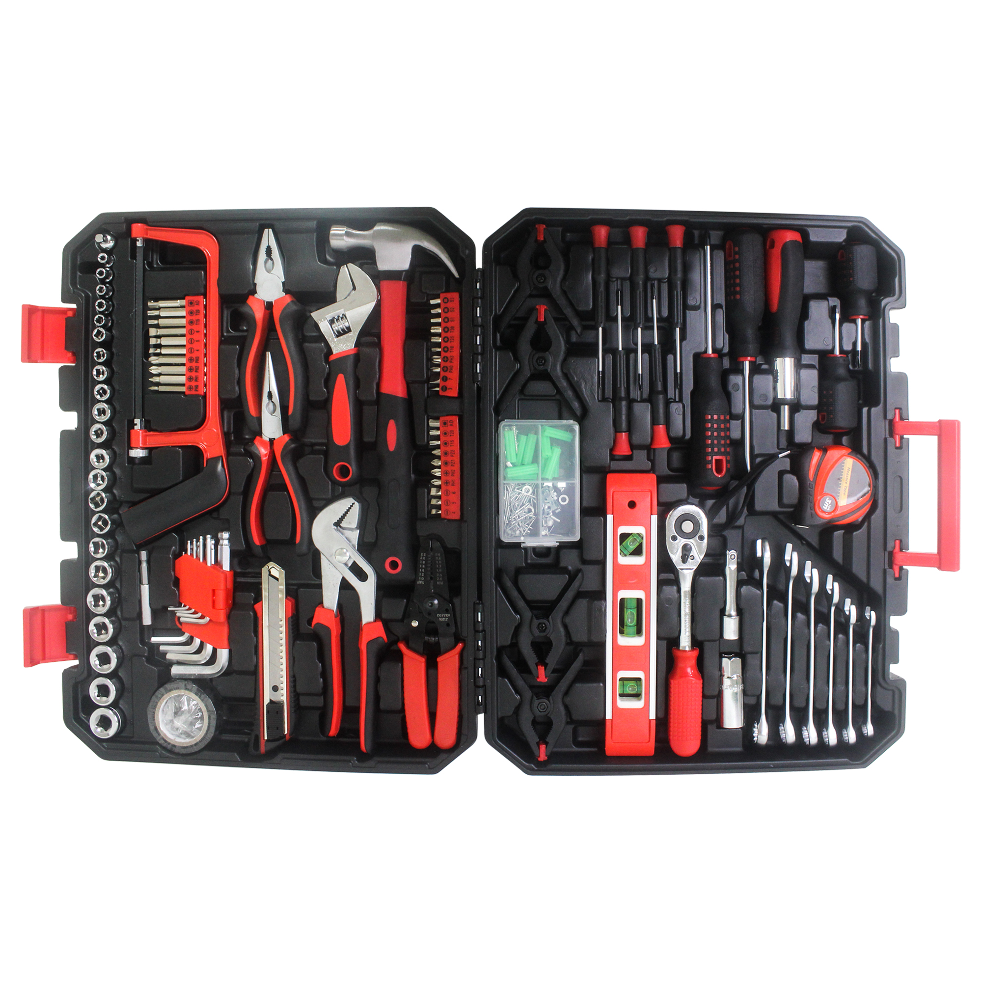 Black Hand Tool Box With Toolset 238Pcs 5