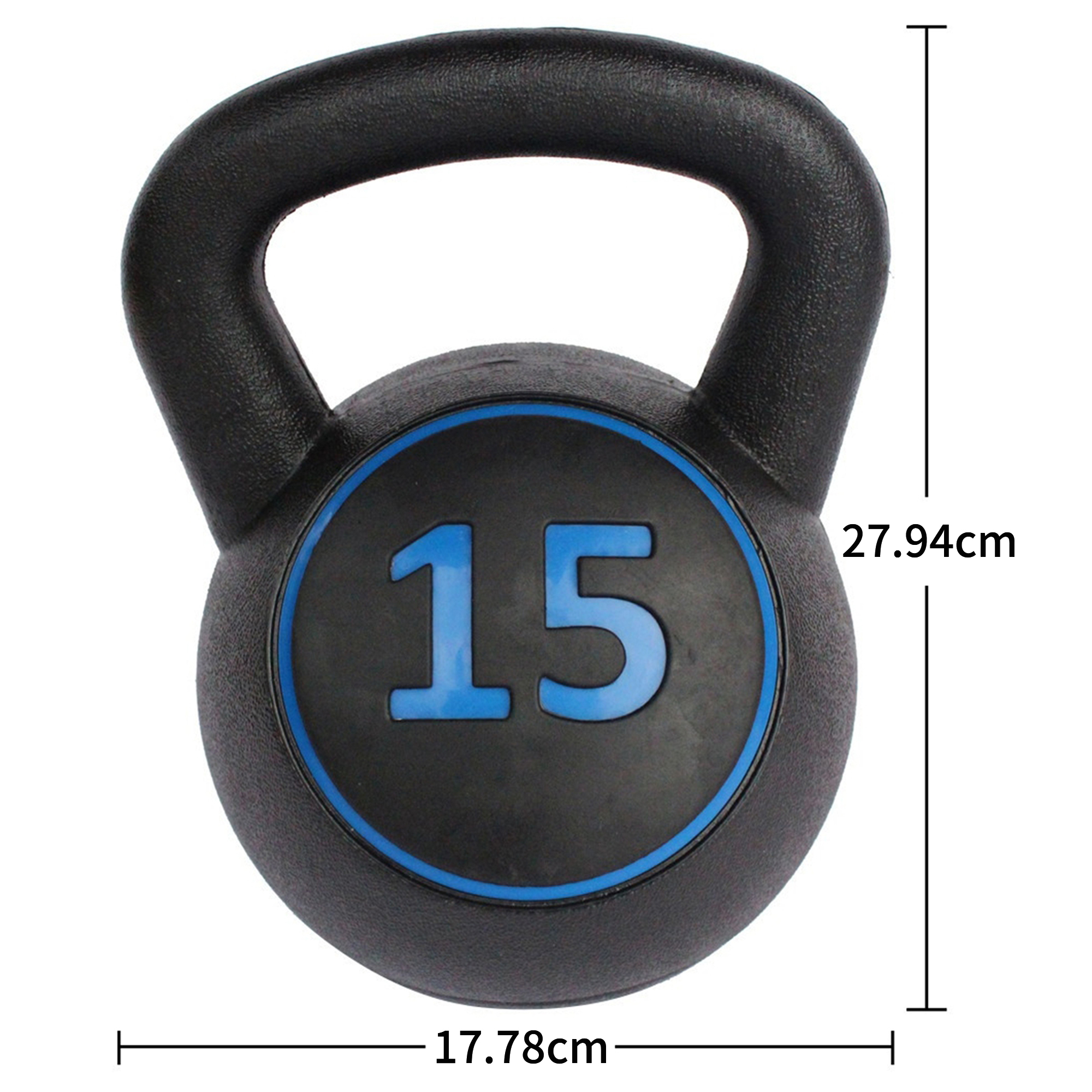 5 10 15LB Kettlebell Set With Non-Slip Handle, Compact Home Gym Equipment For Strength Training Fitness Rehabilitation 3