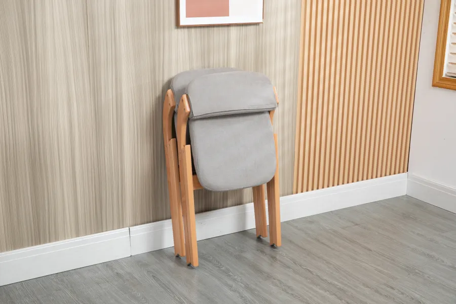 HOMEFUN Folding Chairs With Padded Seats