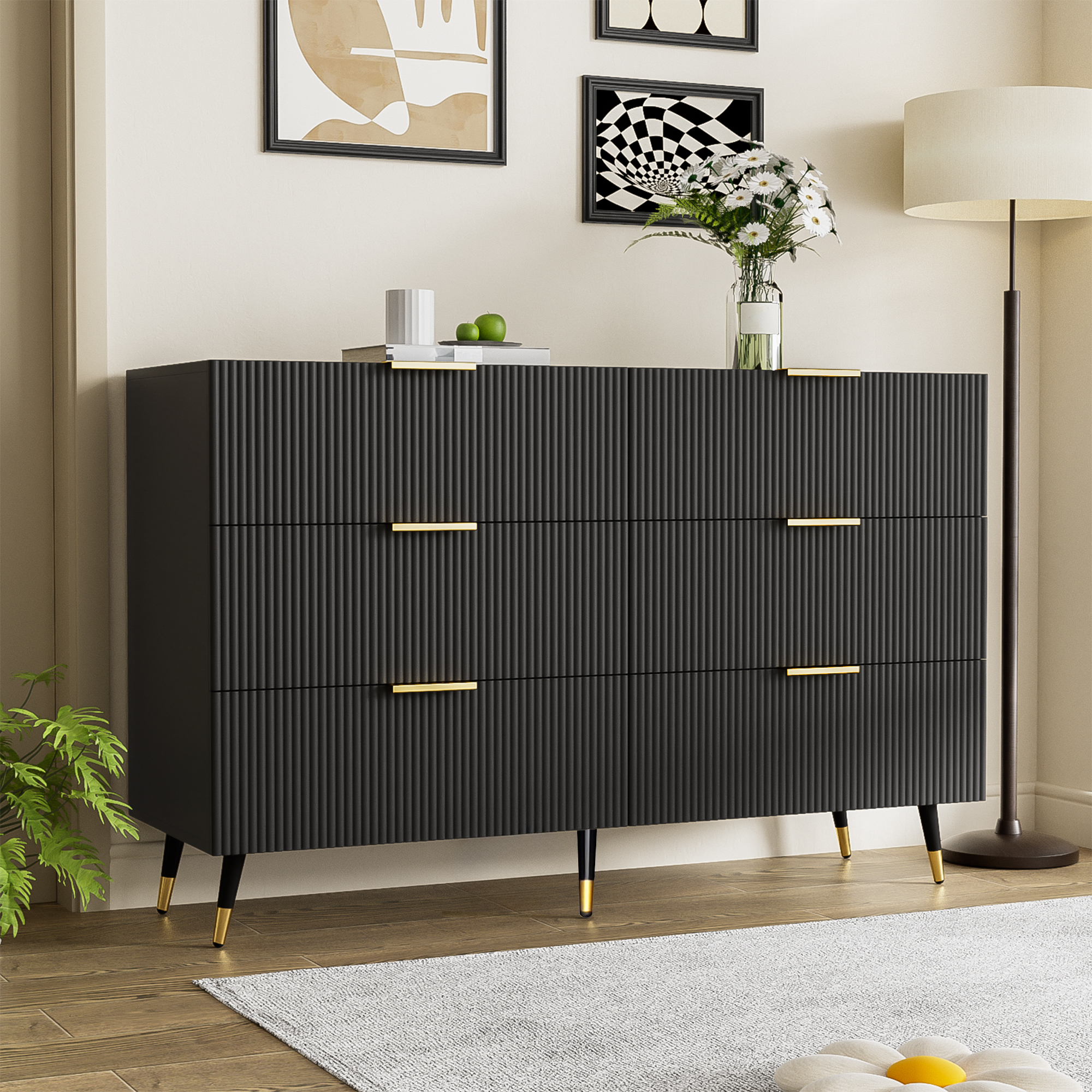 Elegant Sideboard With Modern Design, Chest Of Drawers And Plenty Of Storage Space  OLD SKU WF325790791BAA