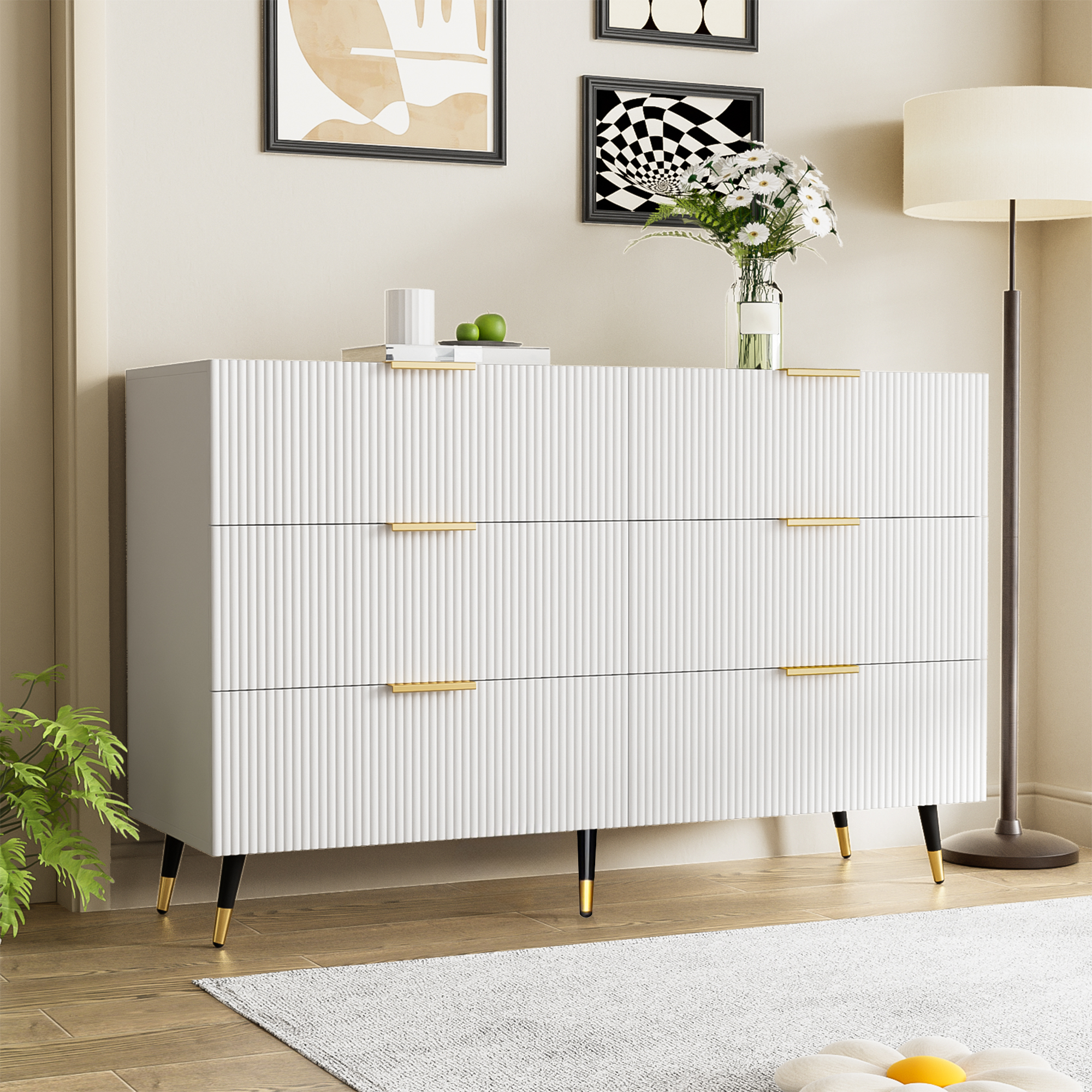 Elegant Sideboard With Modern Design, Chest Of Drawers And Plenty Of Storage Space  OLD SKU WF325790791WAA