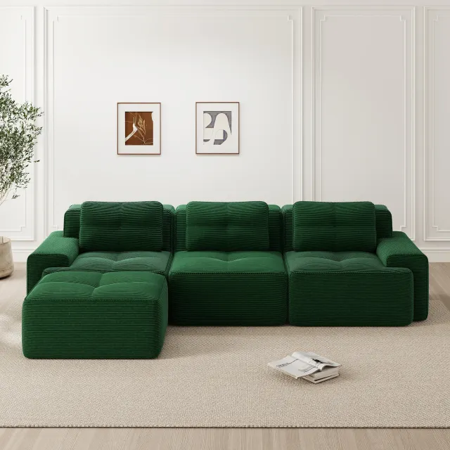 Modulares Cordsofa Wolke L-Form