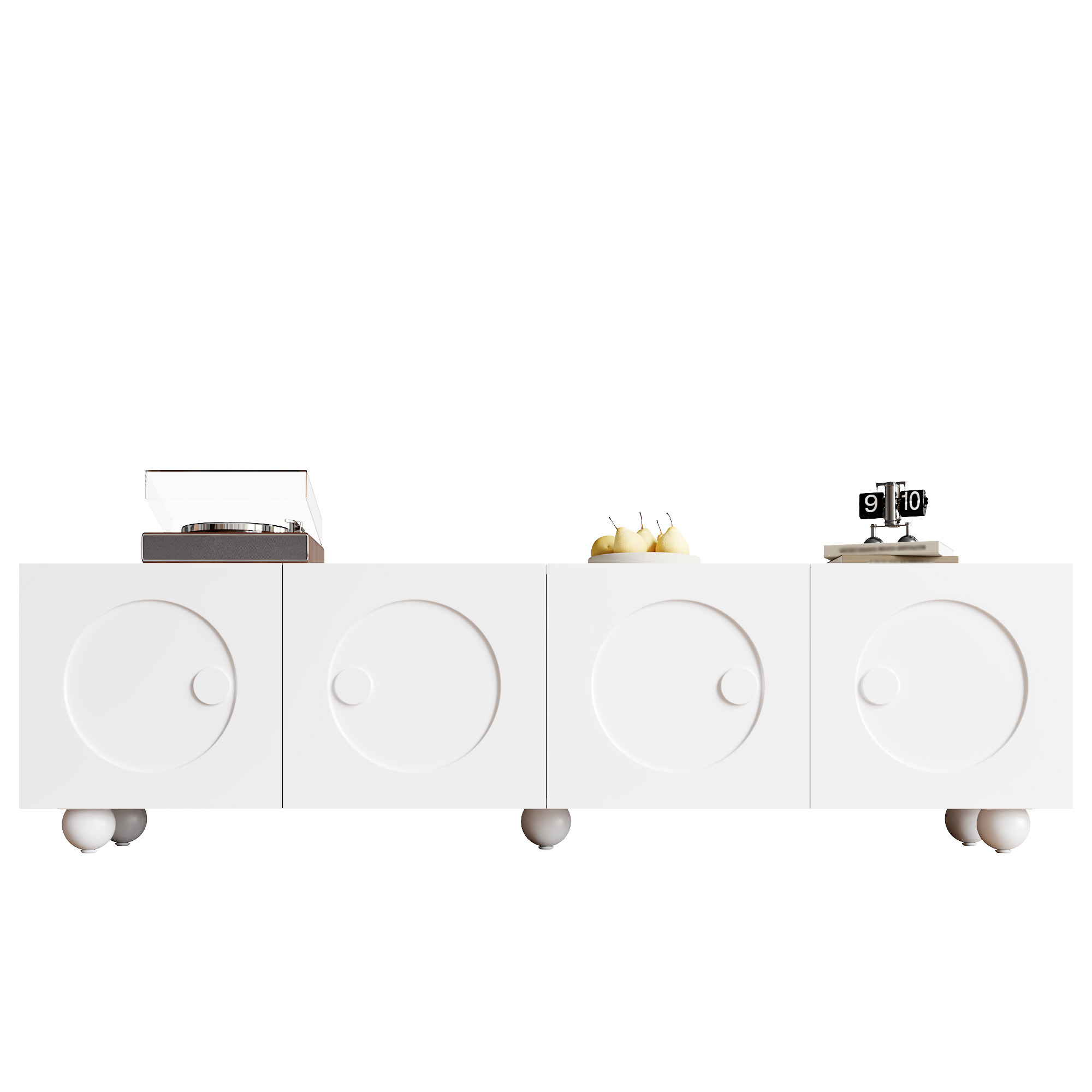 Modern White TV Cabinet, TV Stand, TV Panel, Lower TV Stand. Unique Design. 180.5 X 38 X 50 Cm  L X W X H