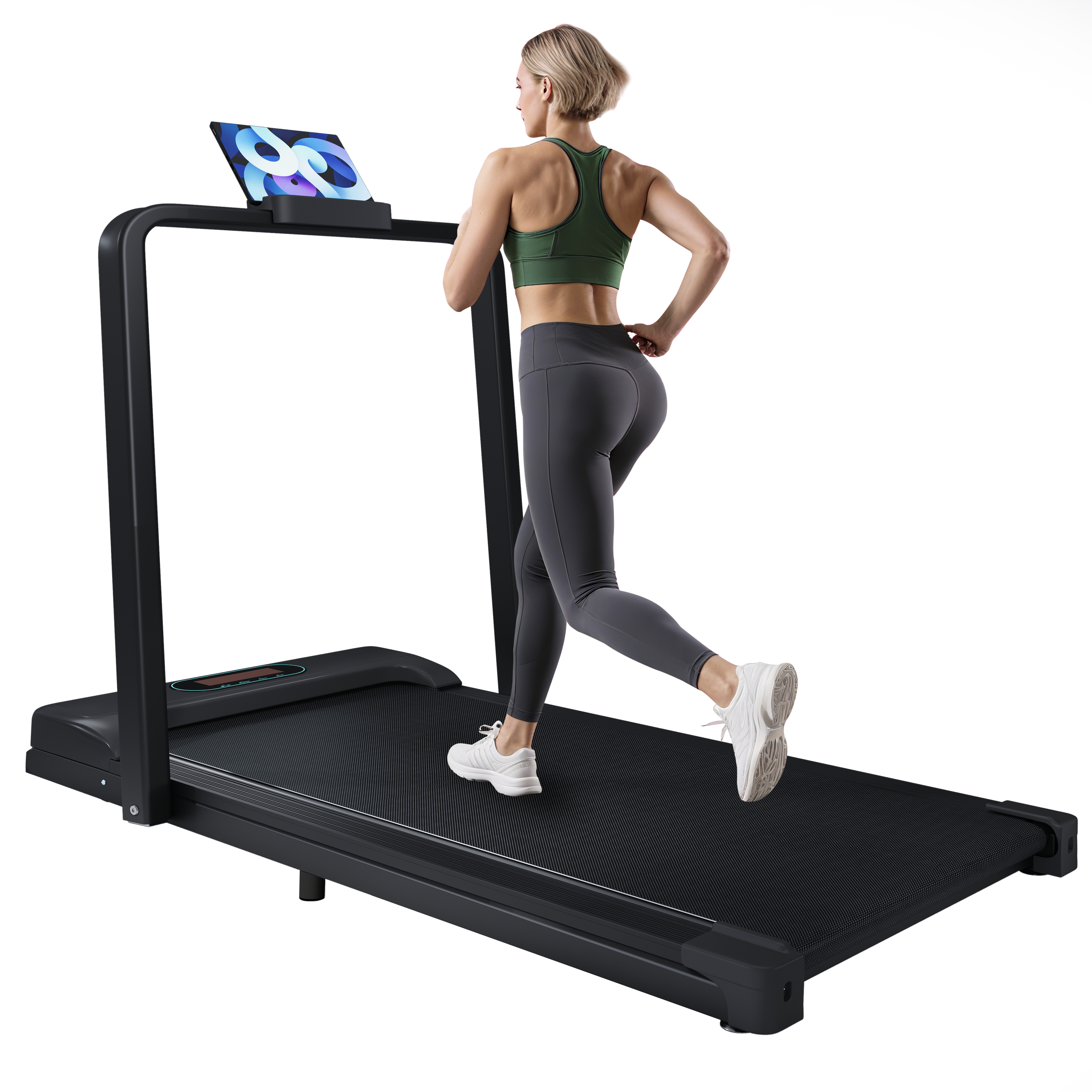 2 In 1 Treadmill For Home, Treadmill With Remote Control 1-6 Km H Speed With LED Display & Bluetooth Speaker & Phone Holder, Treadmill For Home & Offi
