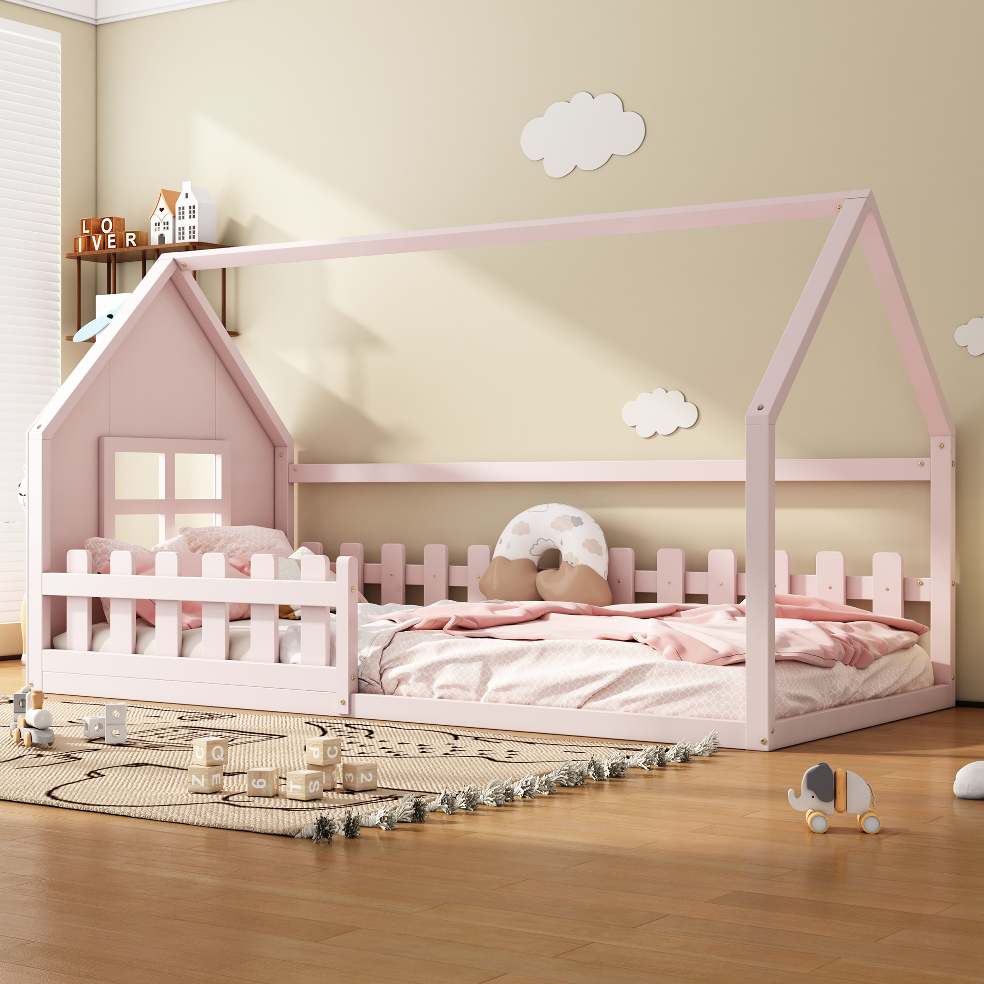 90x200cm Flat Bed, Cot, House Skirting,