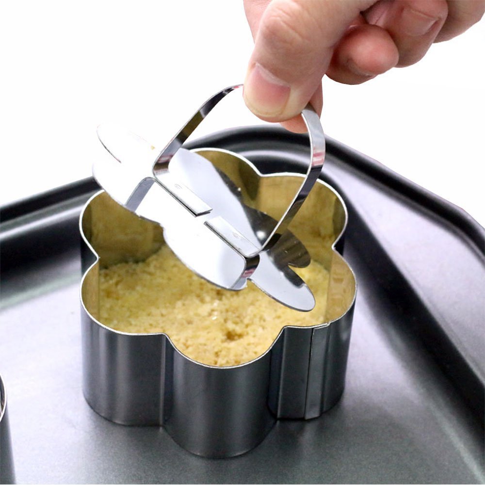 Mousse Ring Stainless Steel Cake Mold With Push Plate