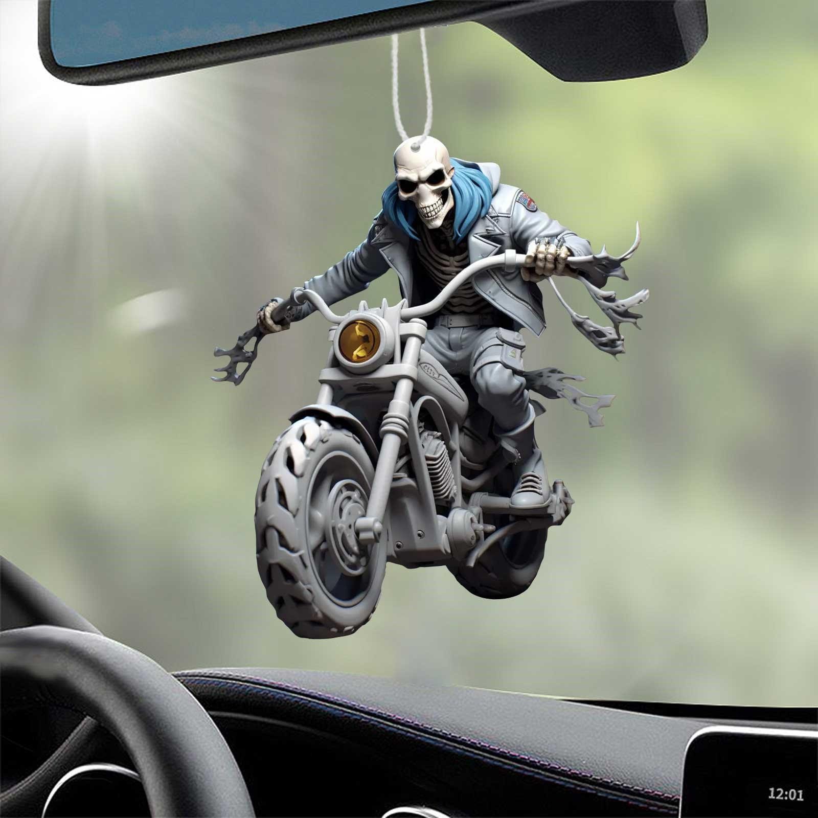 Title 2, Halloween Skull Automobile Hanging Ornament