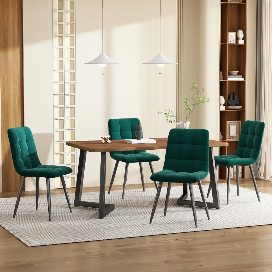 5-Piece Dining Set Table And 4 Chairs