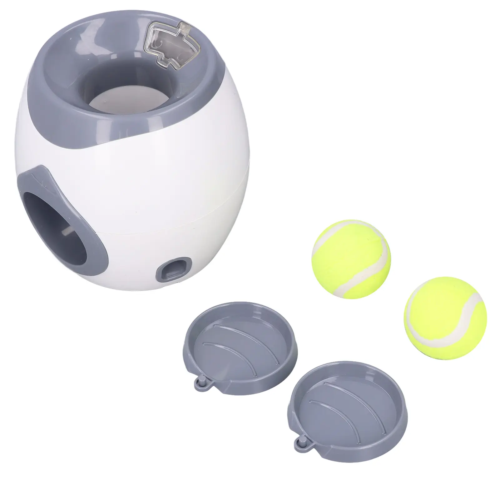 Dog Ball Feeding Toys Dog Tennis Ball Feeding Machine With 2 Tennis For Dog Training