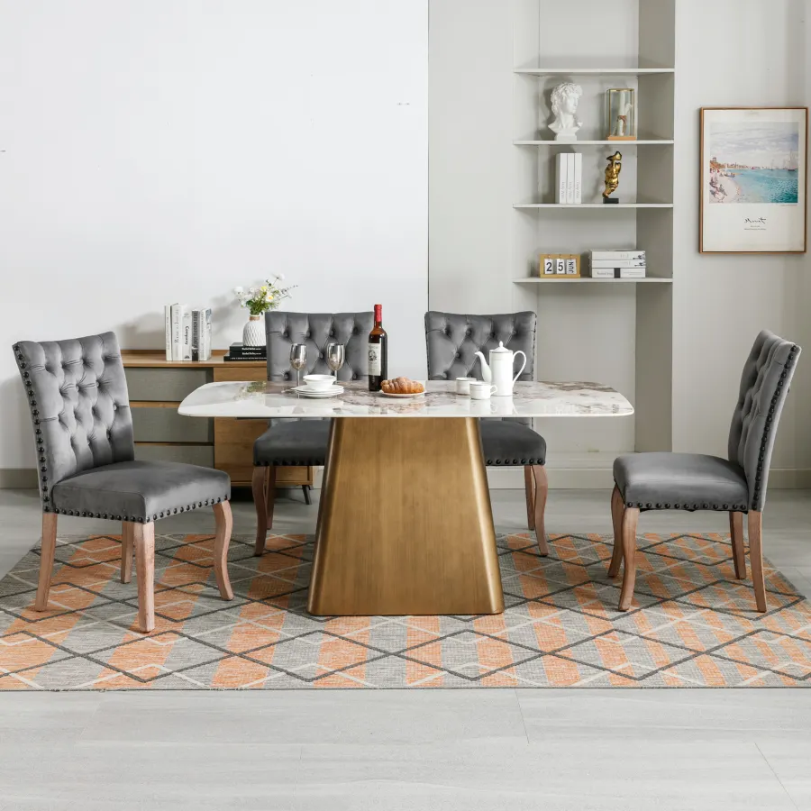 Dining Chair Kitchen Chair Living Room Chair With Unique Doorknob On T