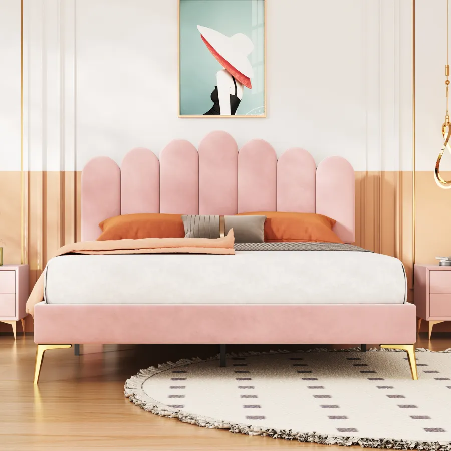 Upholstered Double Bed140 X 200 Cm