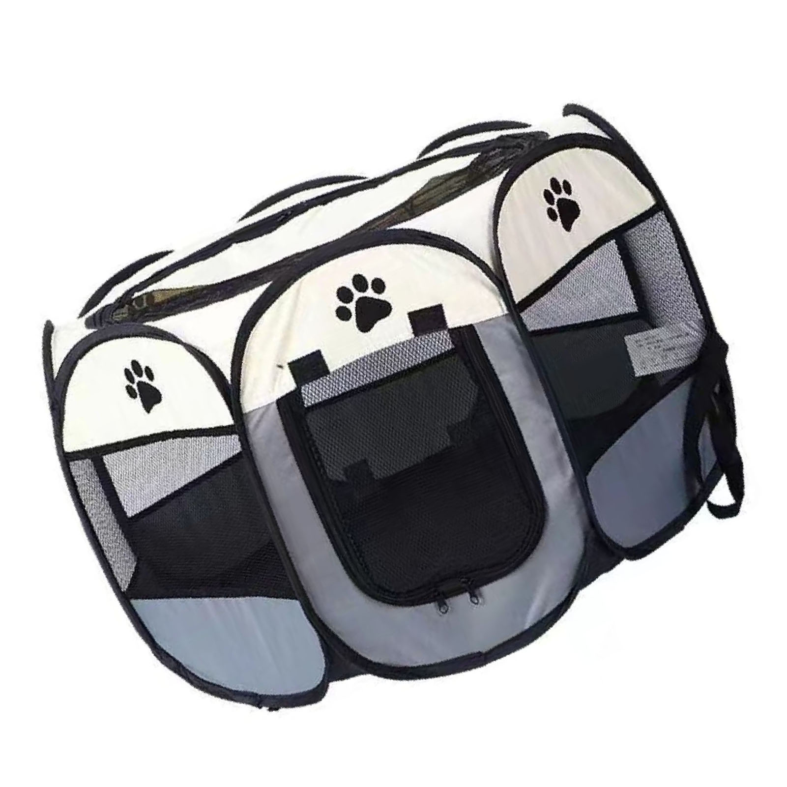 Portable Dog Crate Breathable Spacious Space Easy To Clean Enclosed Foldable Soft Kennel For Cats Dogs Small 72x43cm/28.3x16.9in