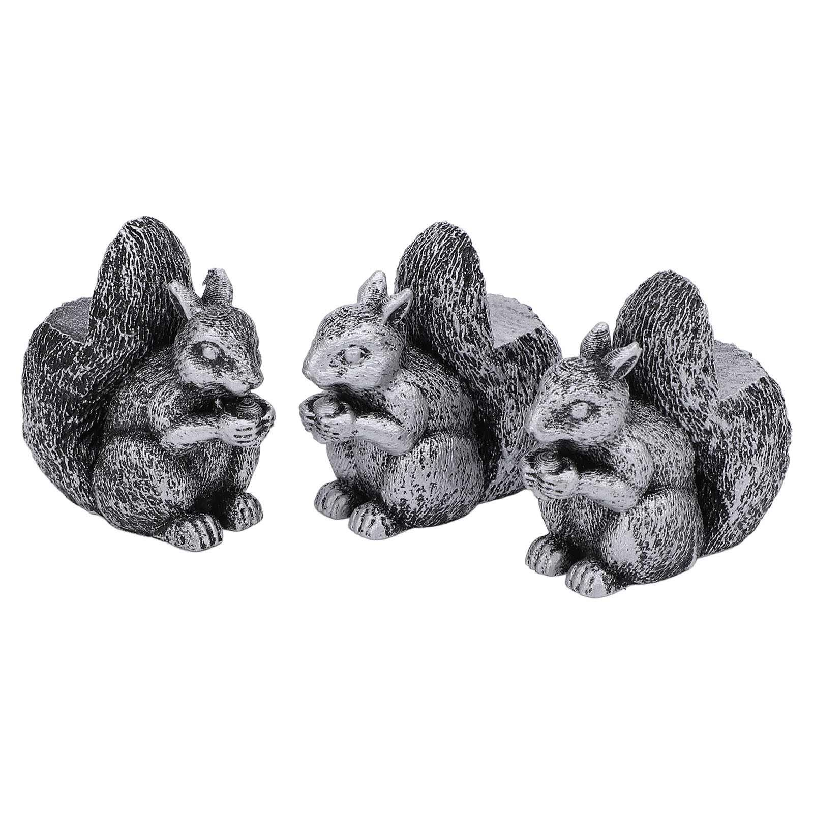 3PCS Flower Pot Decorative Feet Resin Animal Statue Plant Pot Support Feet Planter Riser For Outdoor Garden Squirrel thumbnail 5