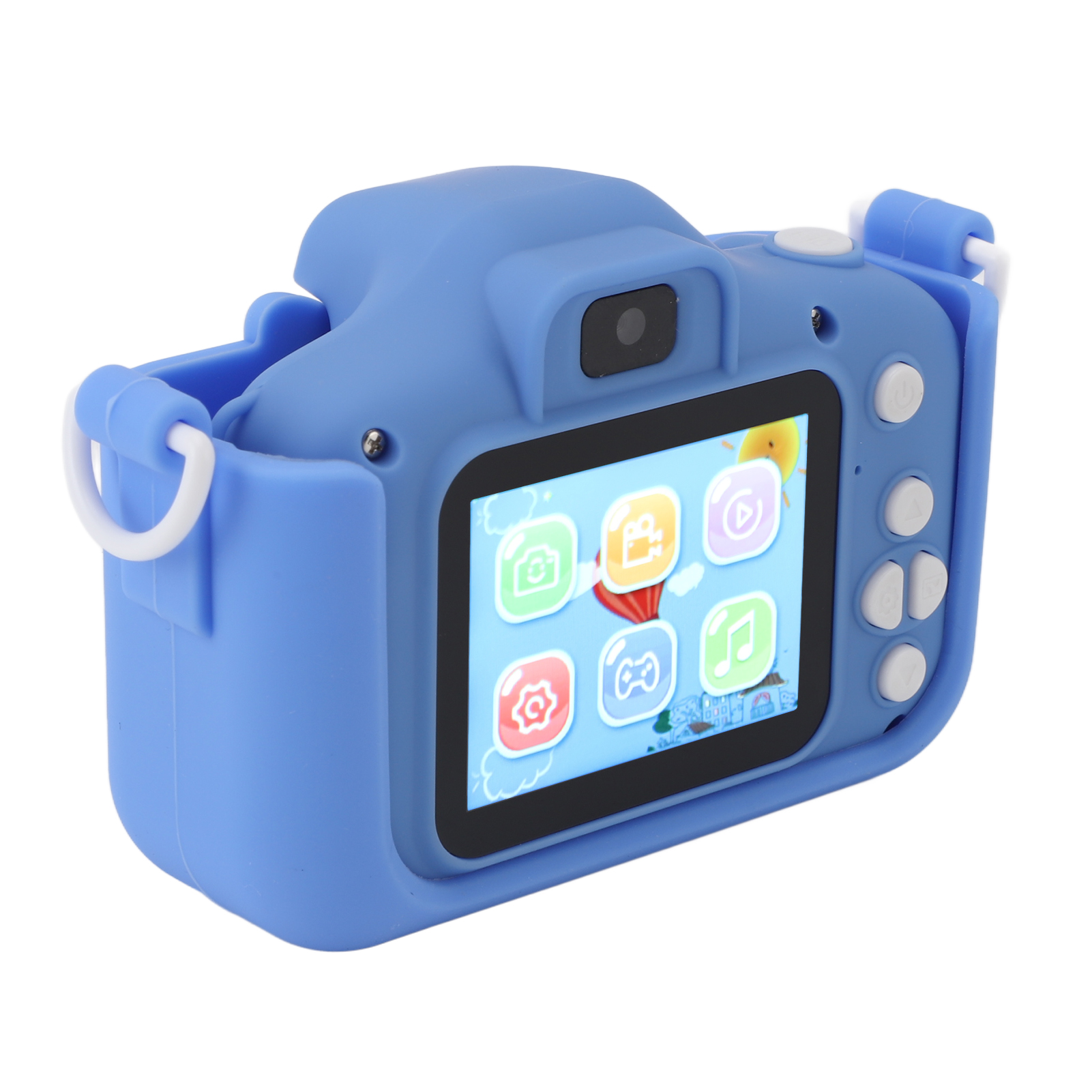 Kids Camera Cute Cartoon Dinosaur Design Multifunction 2.0 Inch Display 400mAh Selfie Digital Camera For Kids Girls And Boys Blue