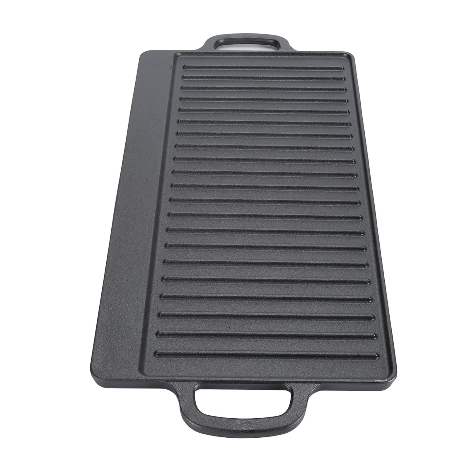 Cast Iron Rectangular Grill Multipurpose Safe Large Space Double Sided Double Ears Cast Iron Griddle For BBQ Gas Grill 50x23x2cm / 19.7x9.1x0.8in 204b37fb 8046 42c6 B8ad Ec202b7e094b