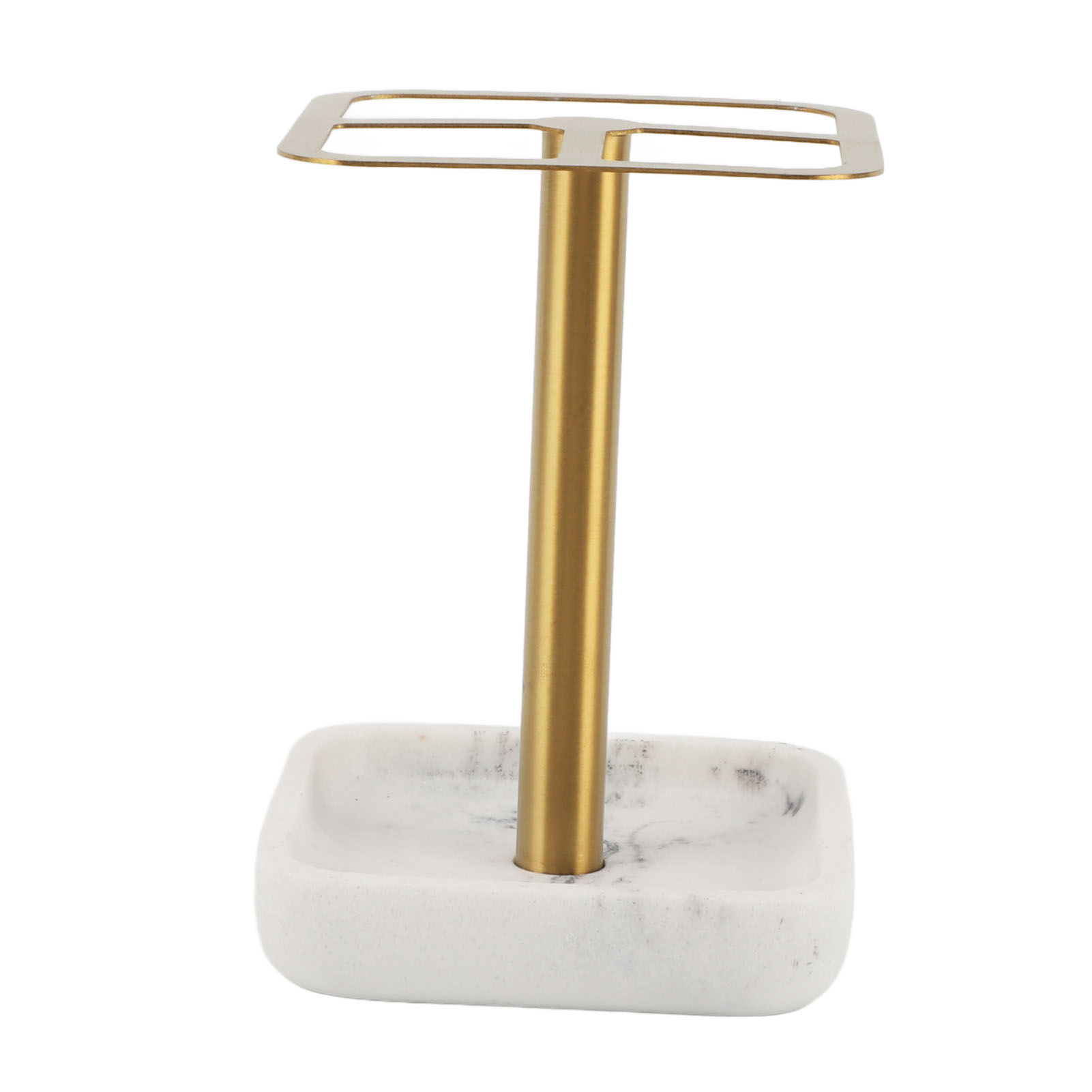 Toothbrush Holder Rustproof 304 Stainless Steel Toothpaste Storage Stand 3 Slots Space Saving Toothpaste Organizer For Bathroom Gold