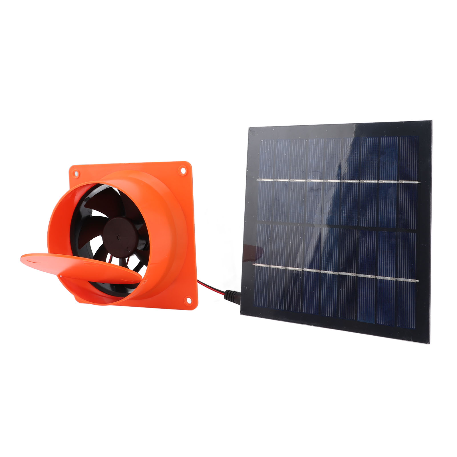 Solar Powered Exhaust Fan Monocrystalline Silicon 20w 5V Solar Panel Vent Fan Kit With Round Baffle For Greenhouse RV Boat 3