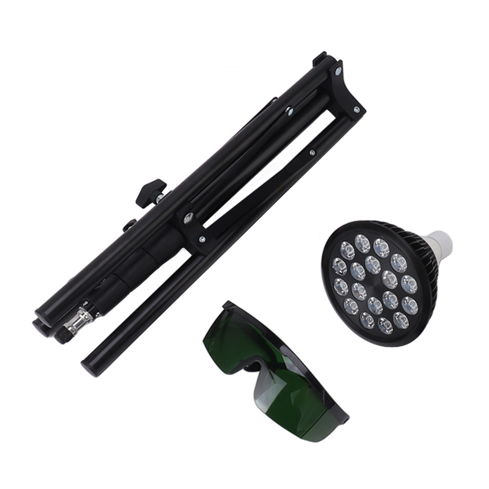Taning Lamp 460nm Sun Light Skin Tanning Light Adjustable Tripod 54W 100‑240V With Light Bulbs For Face Body US Plug