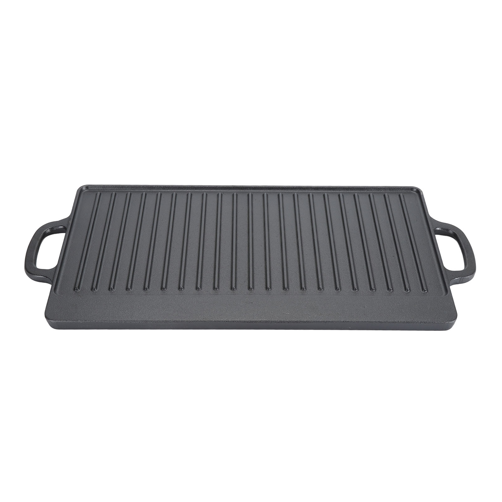 Cast Iron Rectangular Grill Multipurpose Safe Large Space Double Sided Double Ears Cast Iron Griddle For BBQ Gas Grill 50x23x2cm / 19.7x9.1x0.8in 6e779c07 1c96 4895 9749 F7e8c21f7303