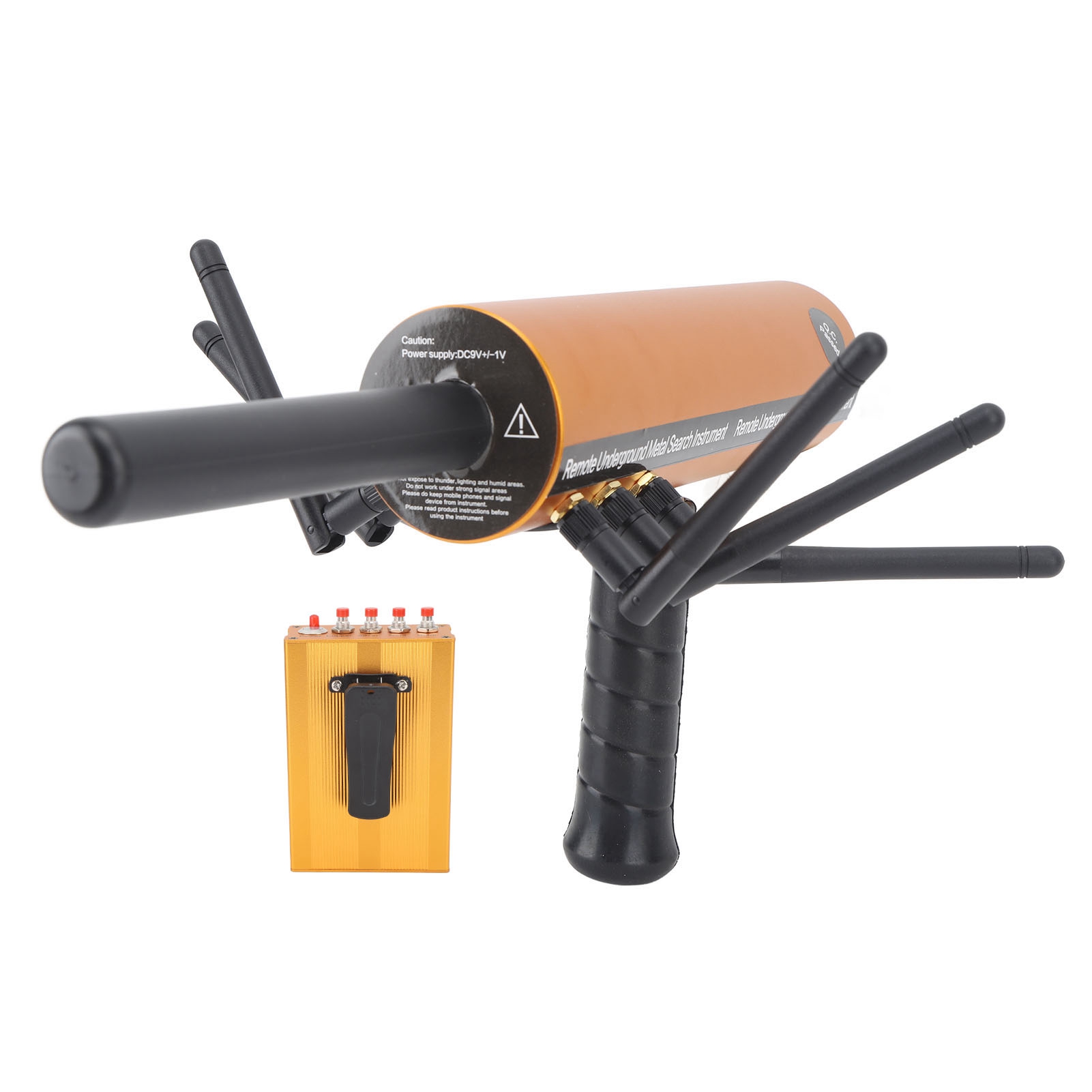AKS Metal Detector Metal Pinpointer 30m Depth 1200m Range 6 Antenna Accurate Finding Gold Detector