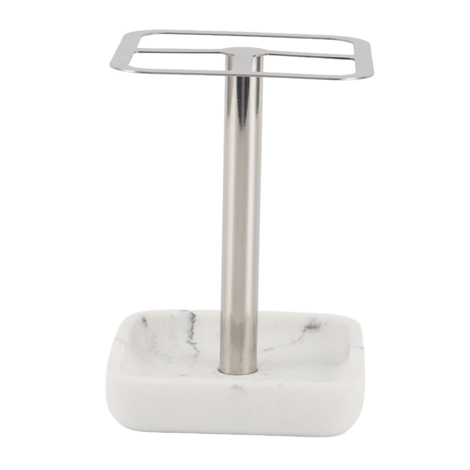 Toothbrush Holder Rustproof 304 Stainless Steel Toothpaste Storage Stand 3 Slots Space Saving Toothpaste Organizer For Bathroom Silver