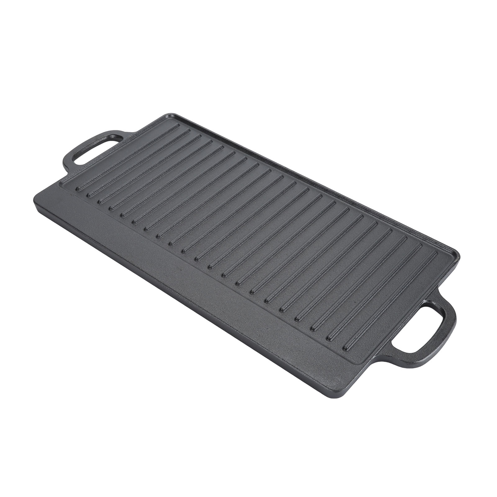 Cast Iron Rectangular Grill Multipurpose Safe Large Space Double Sided Double Ears Cast Iron Griddle For BBQ Gas Grill 50x23x2cm / 19.7x9.1x0.8in Cbffab8a 2f36 4e79 87a6 7ca583906aa1