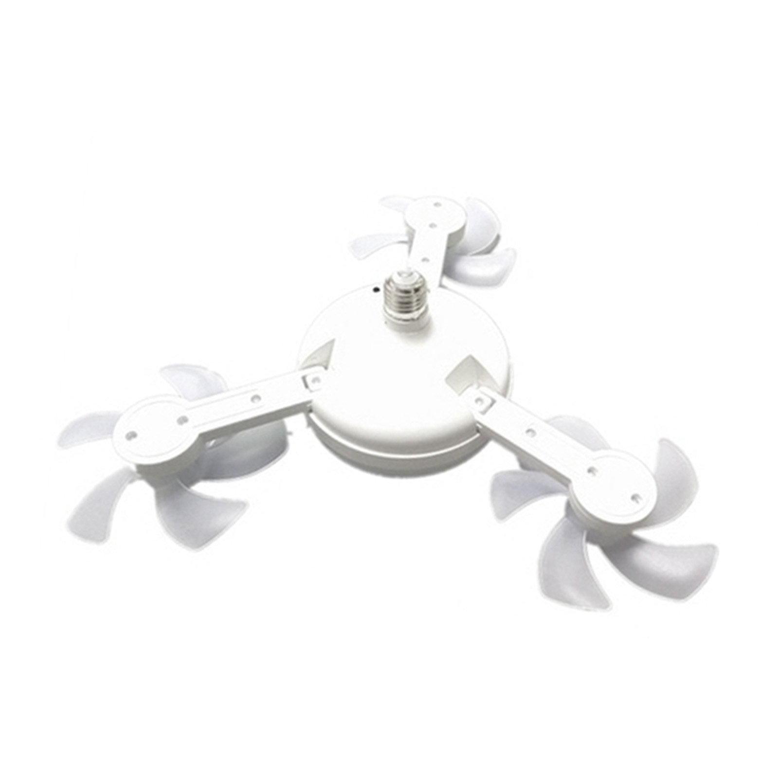 Ceiling Fan With Light And Remote E26 E27 3 Speeds 3 Colors 2 Timers Quiet Foldable Modern LED Fan Light For Living Room Bedroom 3 Heads