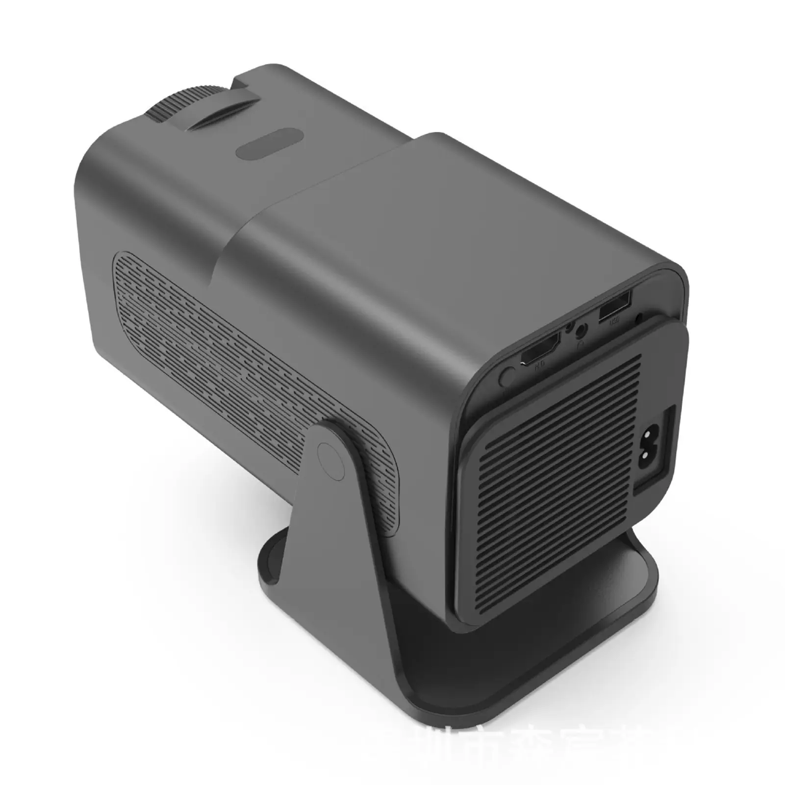 Projector HD For Home Theater Office 360 Degree Rotatable PTZ Portable Mini HY320 AU Plug 110‑220V Black